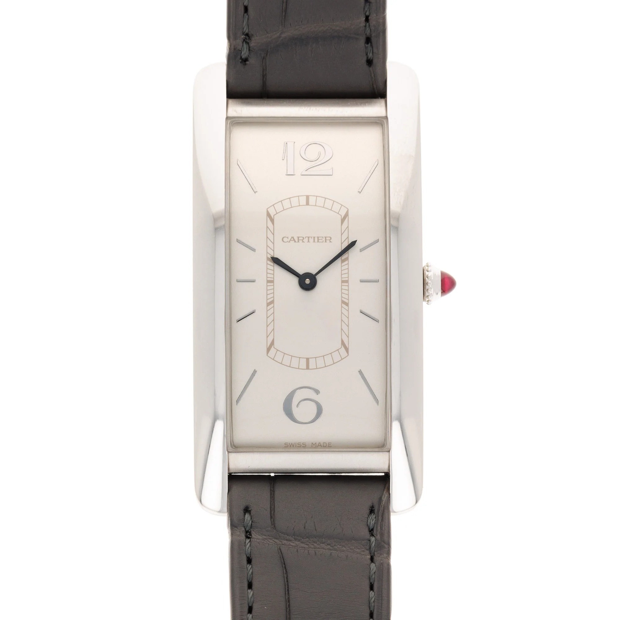 Cartier Platinum Tank Cintree Ref. 4124