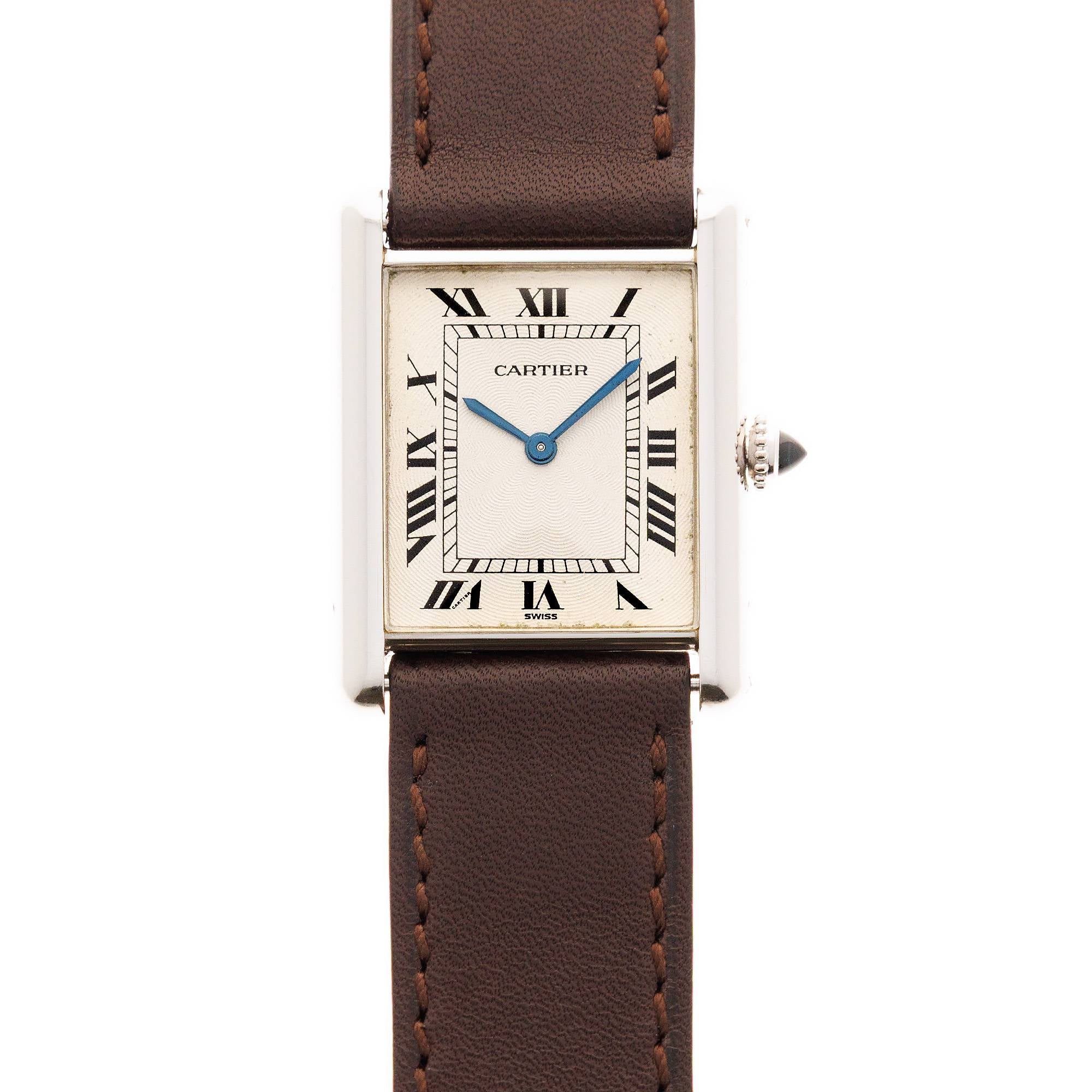 Cartier Platinum Tank Louis Ref. 1601