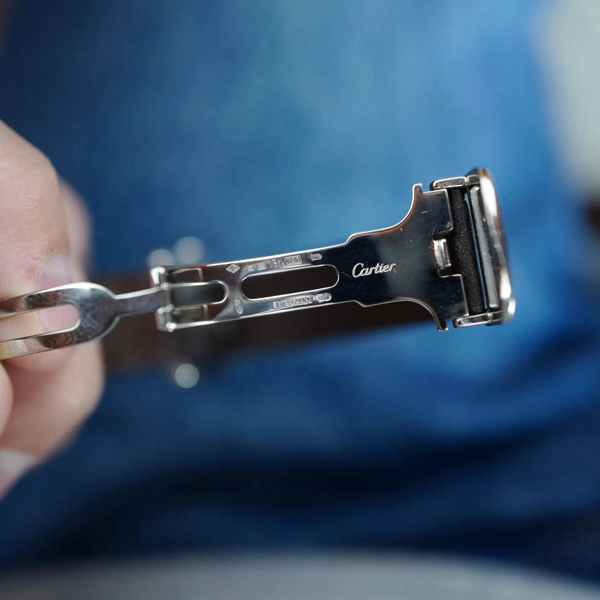 Cartier Platinum Tank Louis Ref. 1601 - Image 9