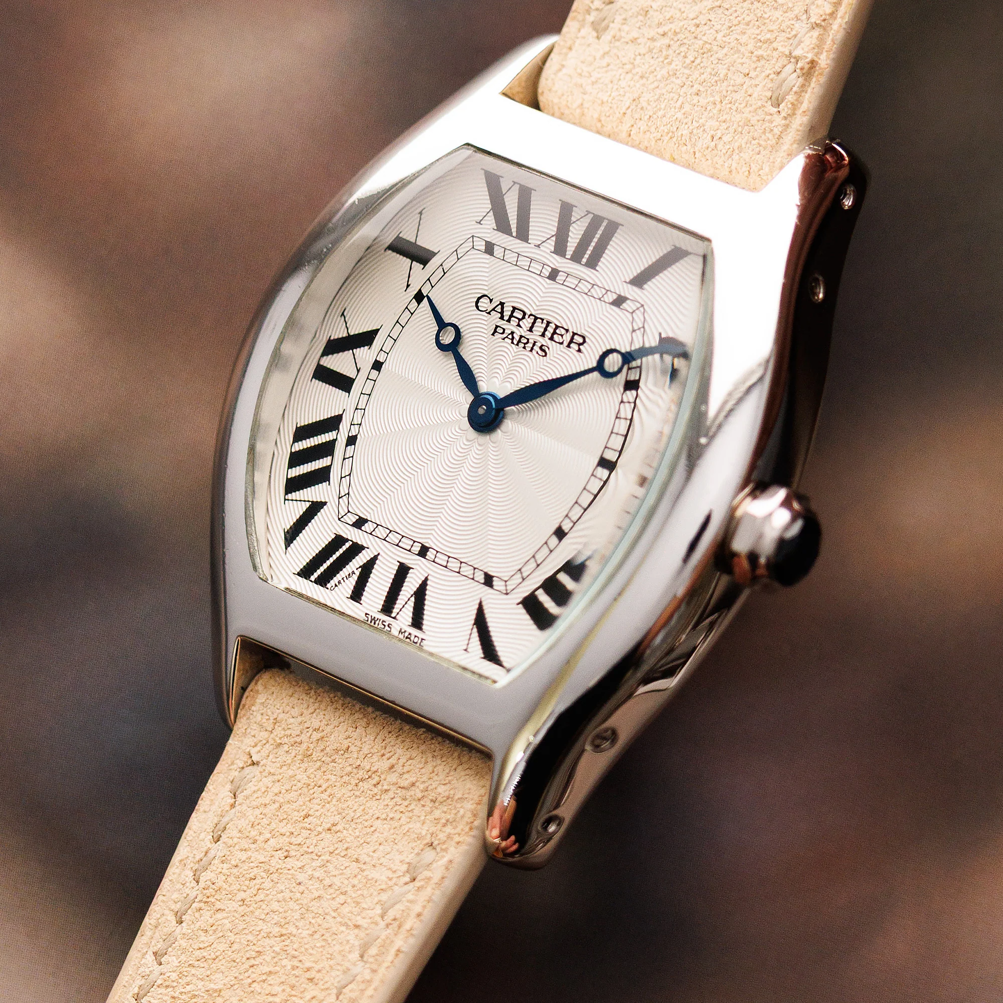 Cartier Platinum Tortue Watch Ref. 2518D - Image 2