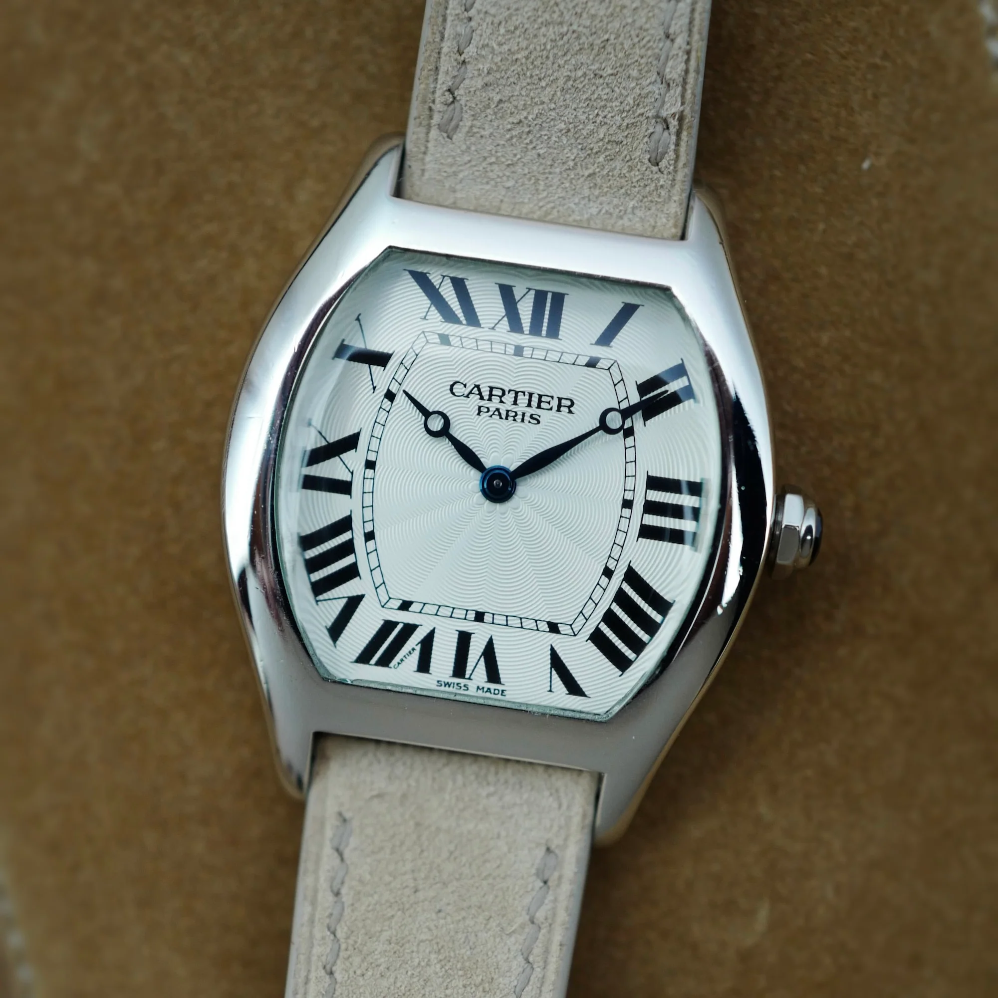 Cartier Platinum Tortue Watch Ref. 2518D - Image 3