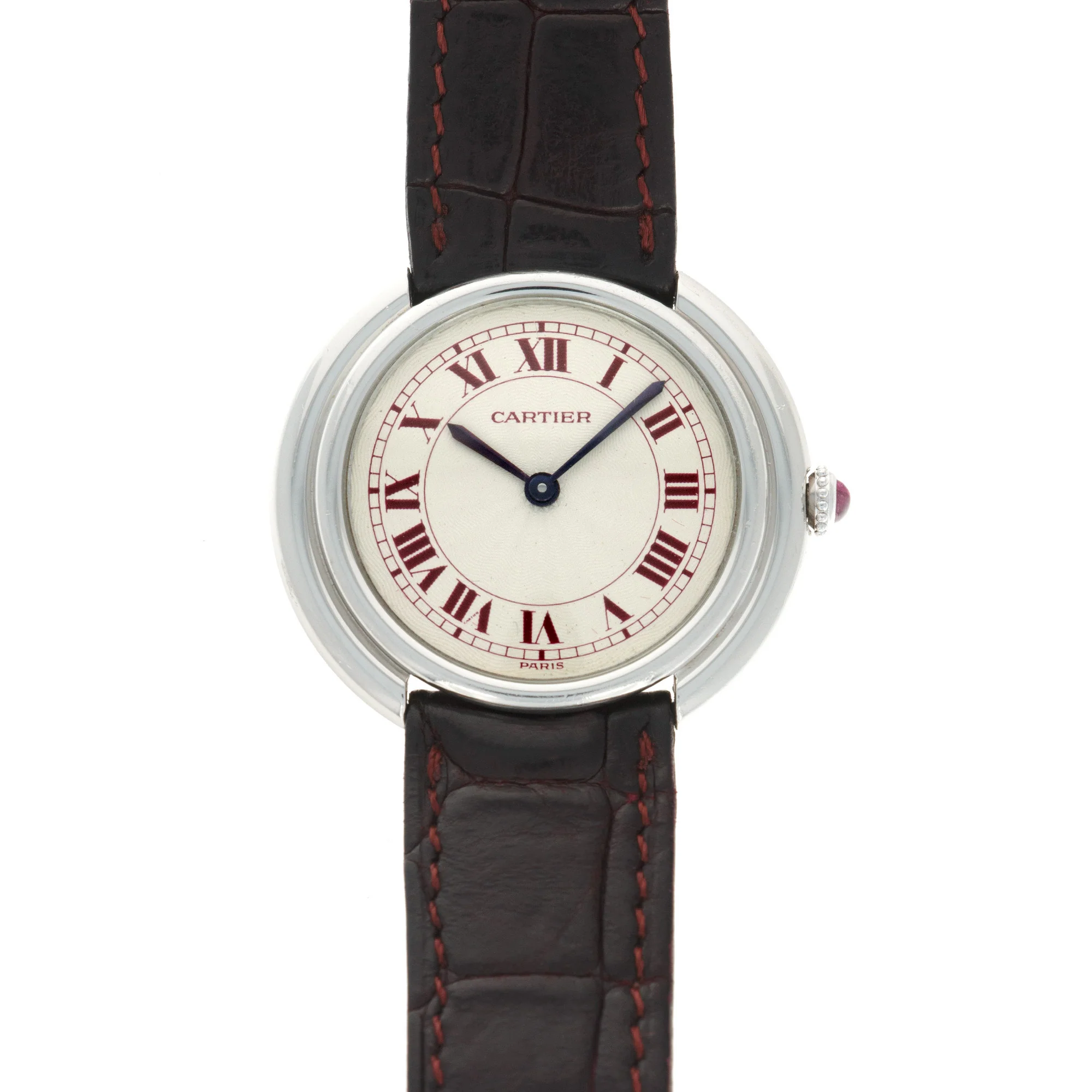 Cartier Platinum Vendome Watch, 1974