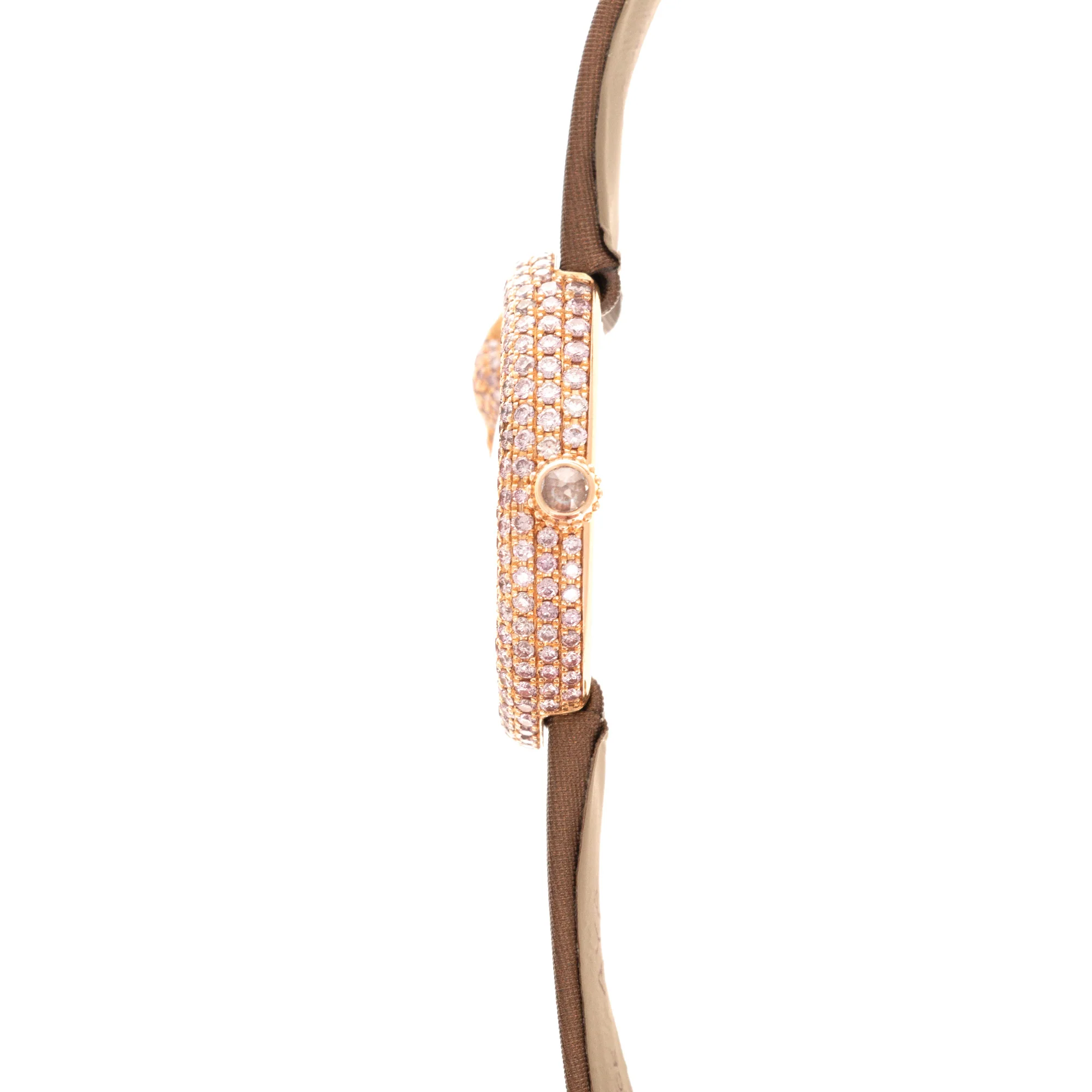 Cartier Rose Gold Panthere Pink Diamond Watch, Special Order - Image 3