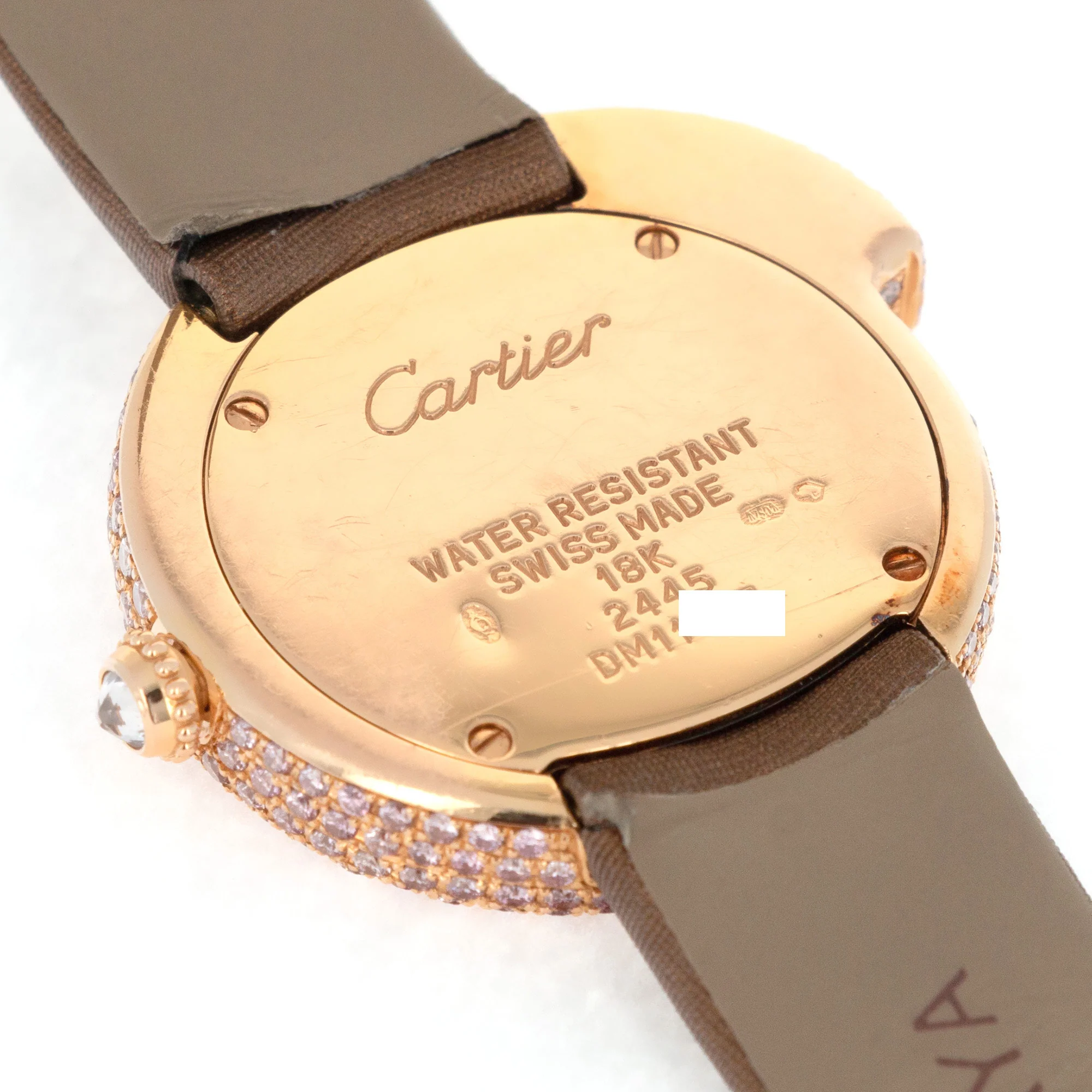 Cartier Rose Gold Panthere Pink Diamond Watch, Special Order - Image 7