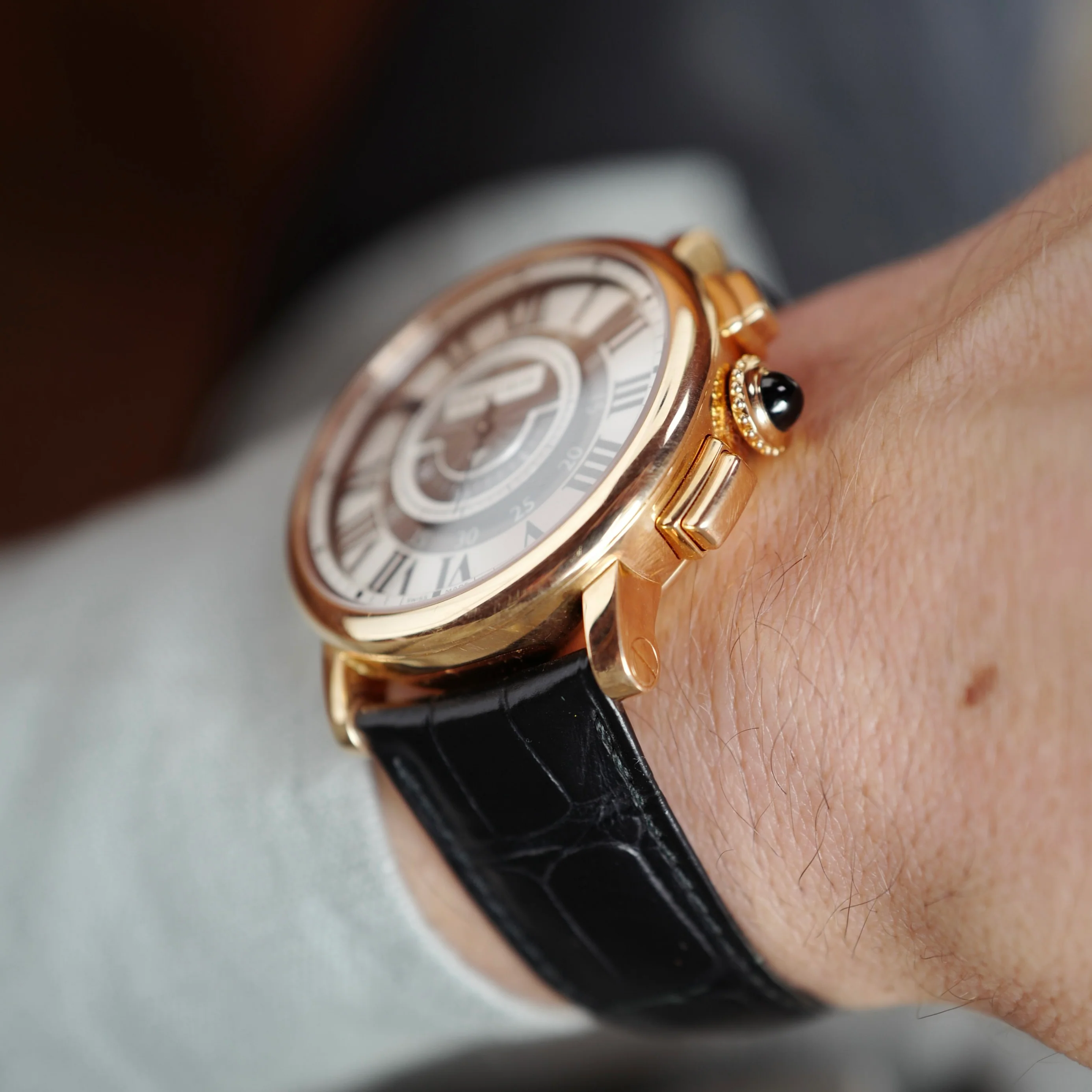 Cartier Rose Gold Rotonde Chronograph Ref. 2955 (New Arrival) - Image 3