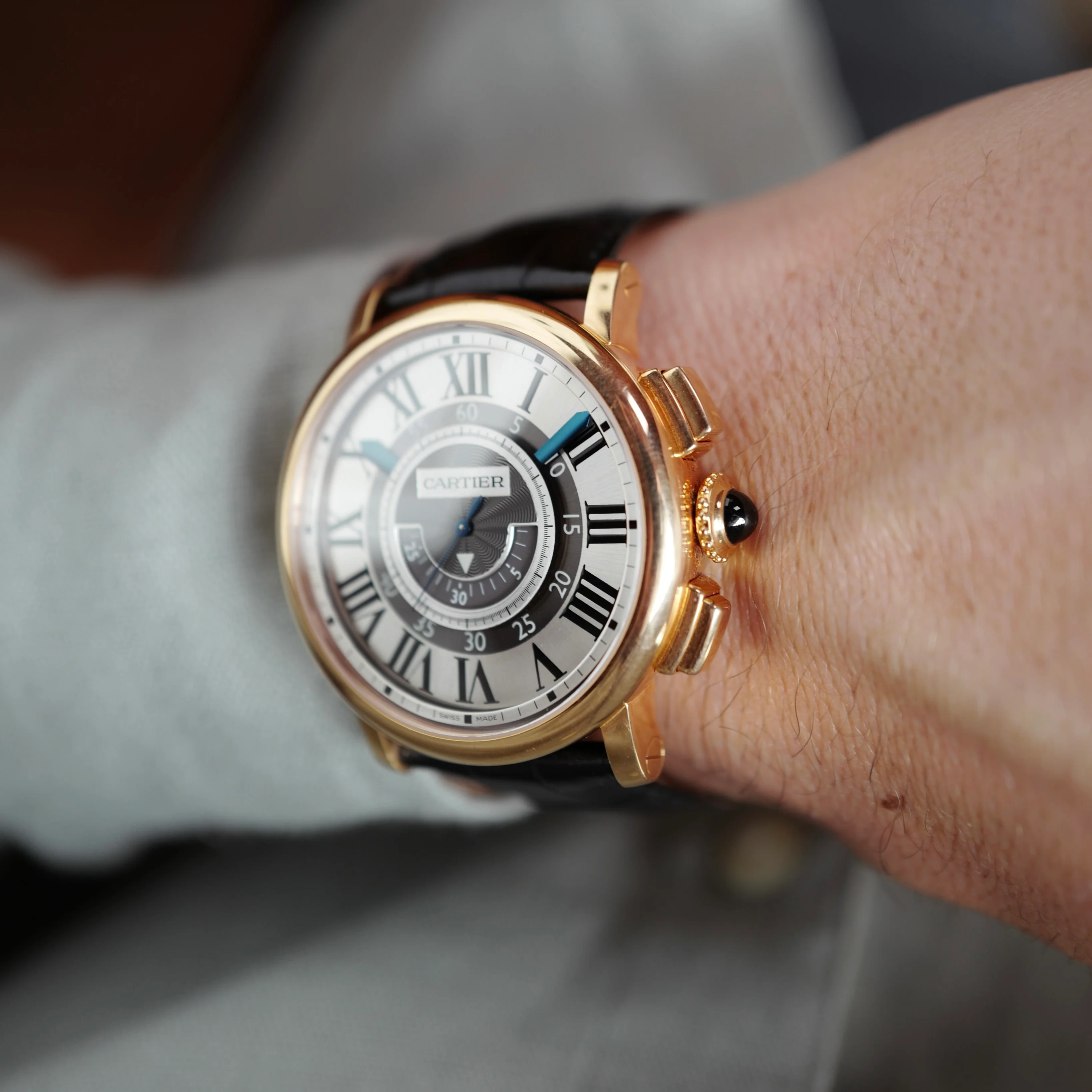 Cartier Rose Gold Rotonde Chronograph Ref. 2955 (New Arrival) - Image 5