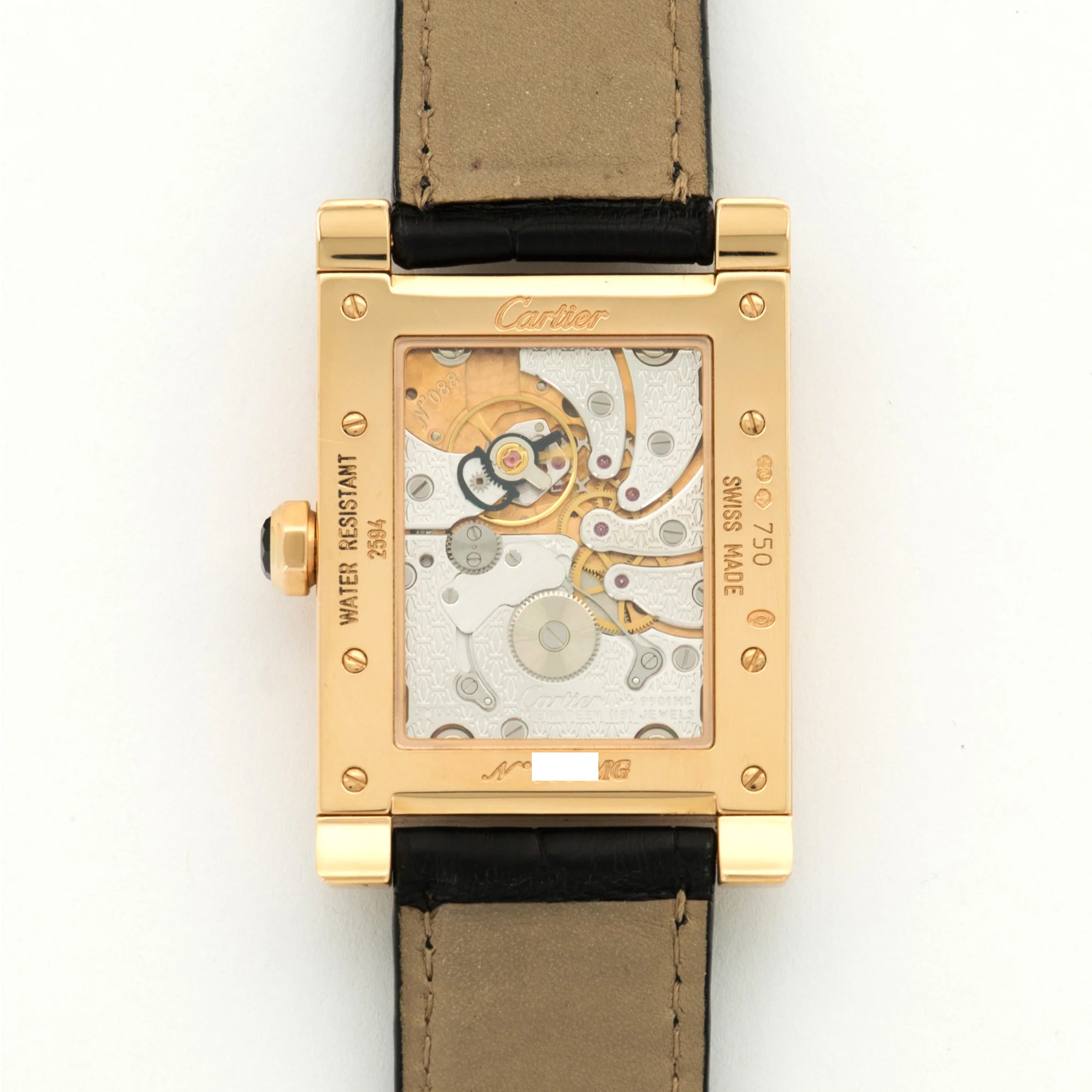 Cartier Rose Gold Tank A Vis Dual Time Watch Ref. W1537651 - Image 4