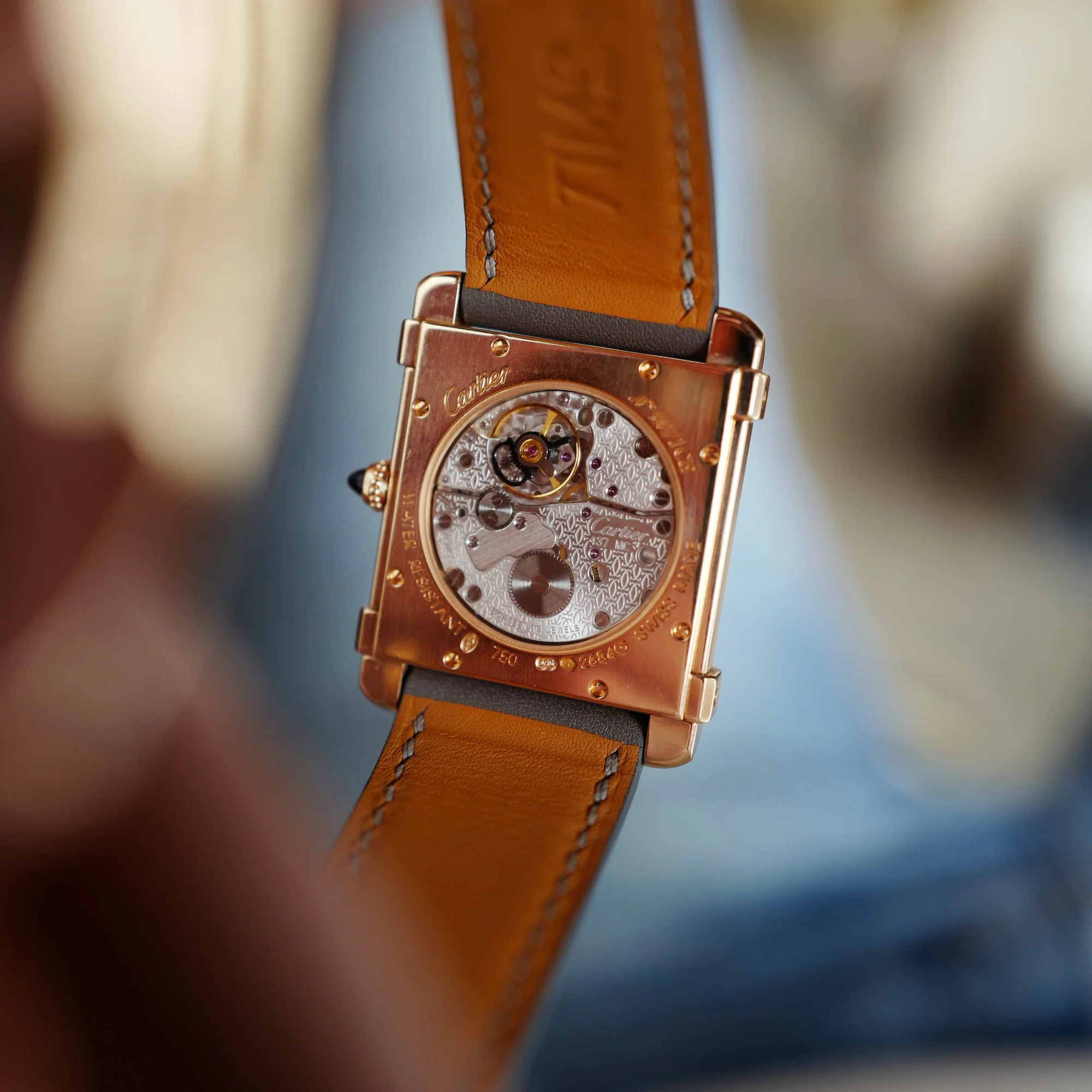 Cartier Rose Gold Tank Chinoise Watch CPCP Collection - Image 8