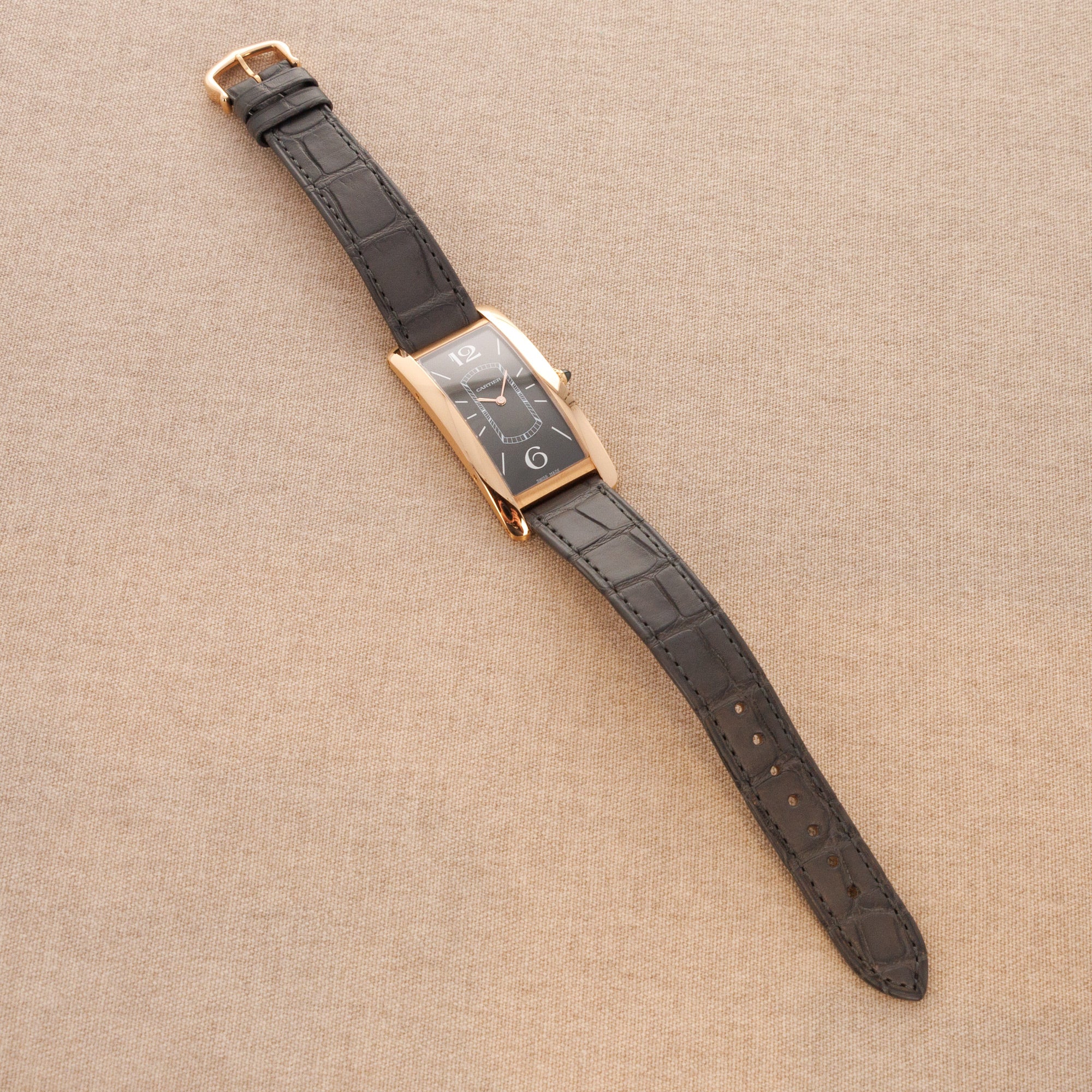 Cartier Rose Gold Tank Cintree Ref. 4122 - Image 4