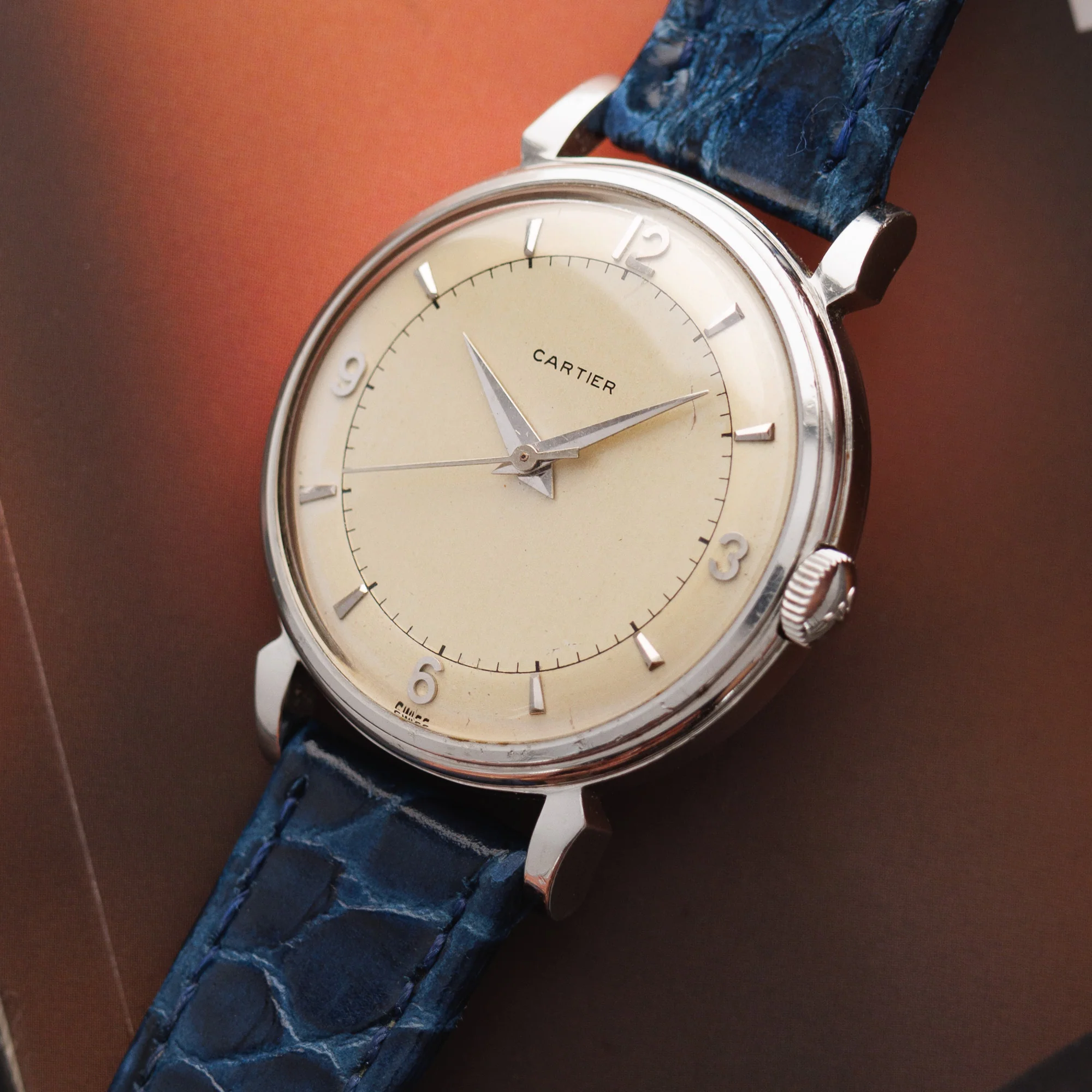 Cartier Steel Watch with Bumper Automatic Movement, European Watch & Clock - Image 2