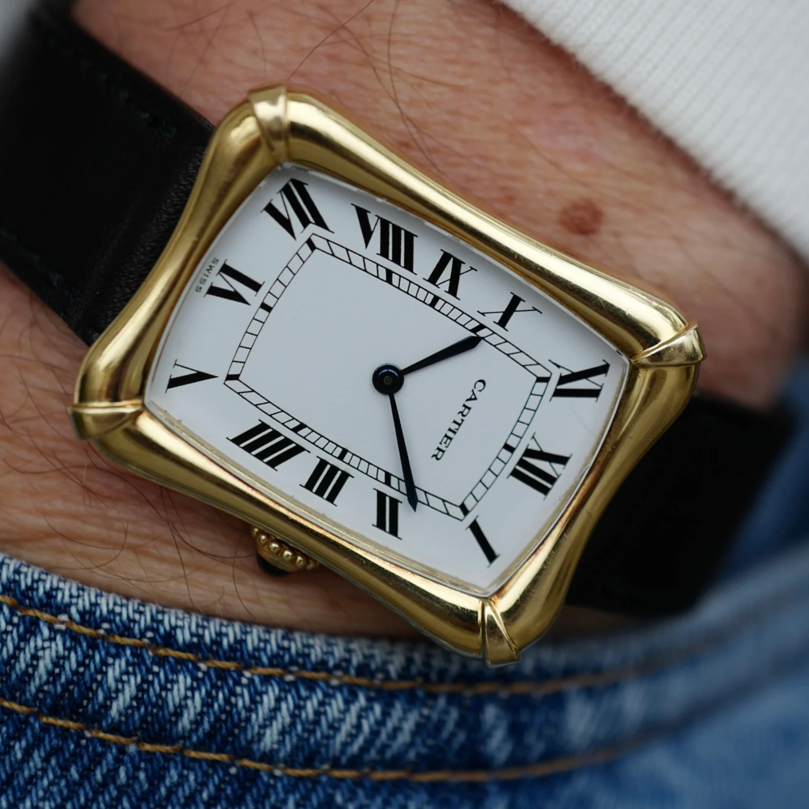 Cartier Tank Coussin Bamboo Ref. 78102 (New Arrival) - Image 4