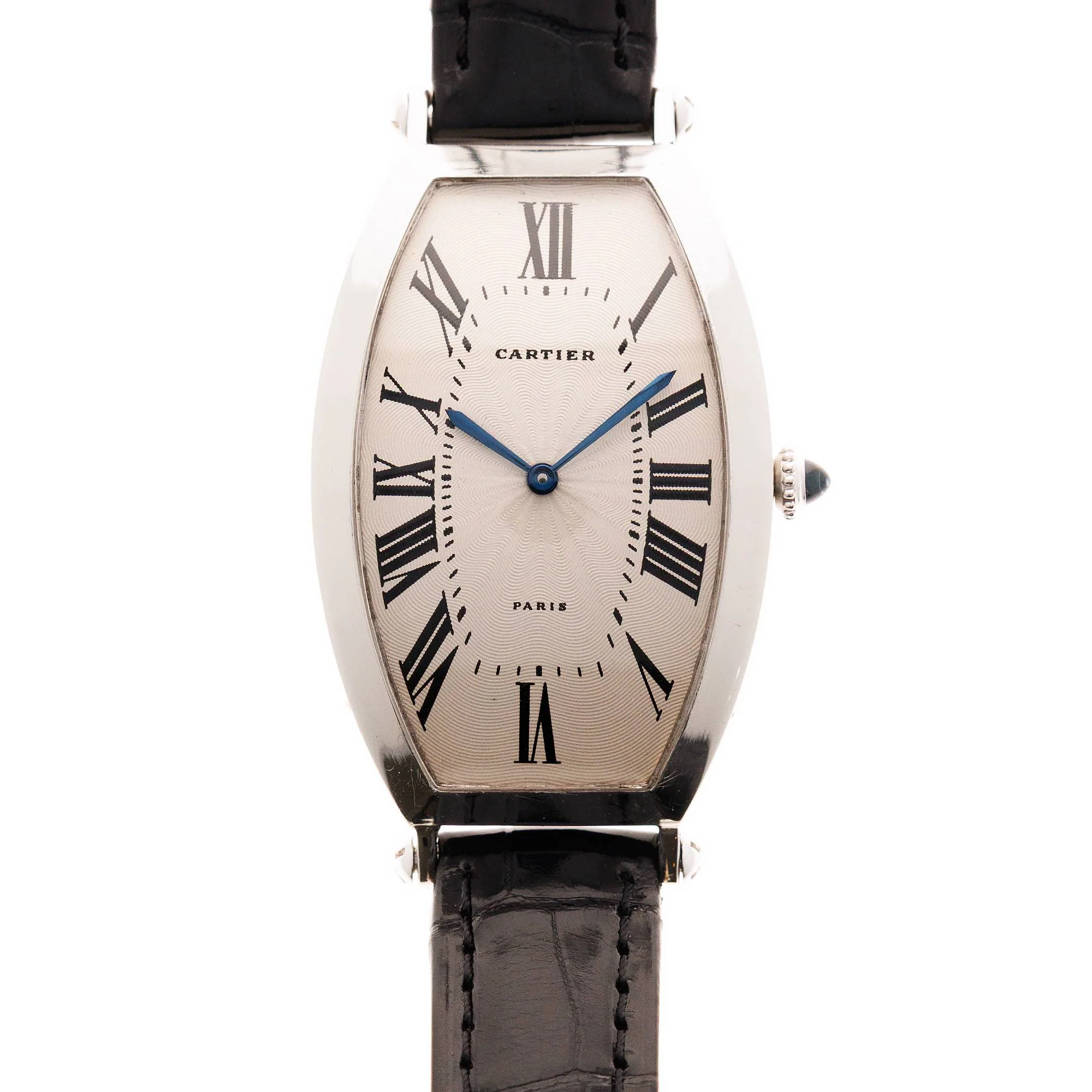Cartier Vintage Platinum Tonneau Mecanique Watch