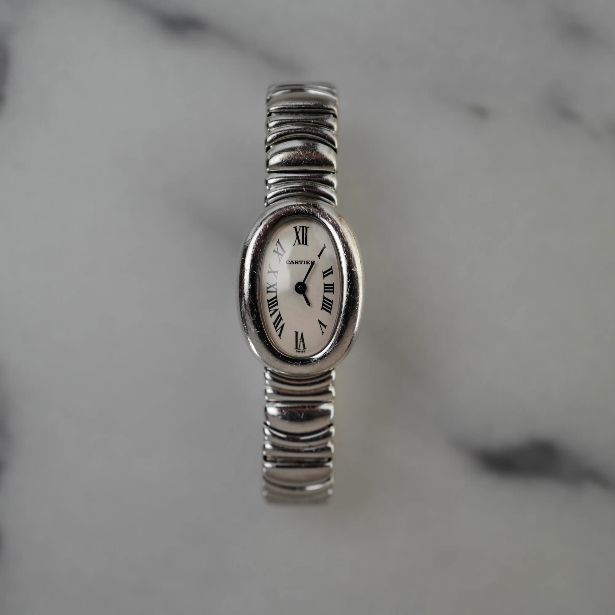 Cartier White Gold Baignoire Ref. W15189L2 (New Arrival)