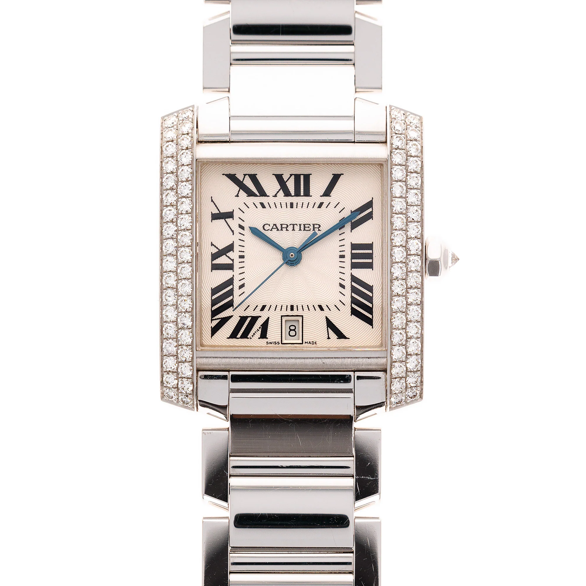 Cartier White Gold Large Model Tank Francaise Ref. WE100351