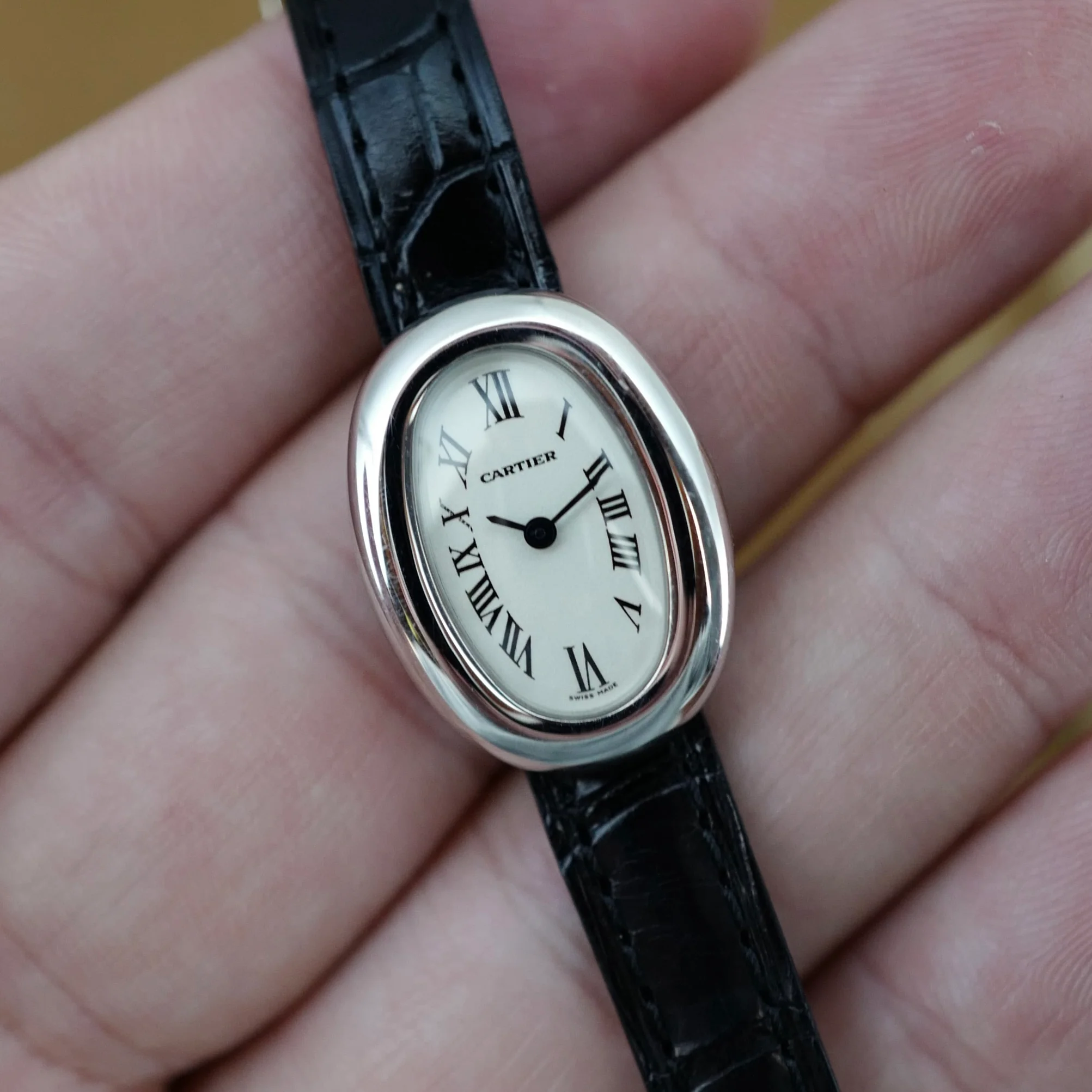 Cartier White Gold Mini Baignoire Ref. W1518956 (New Arrival) - Image 5