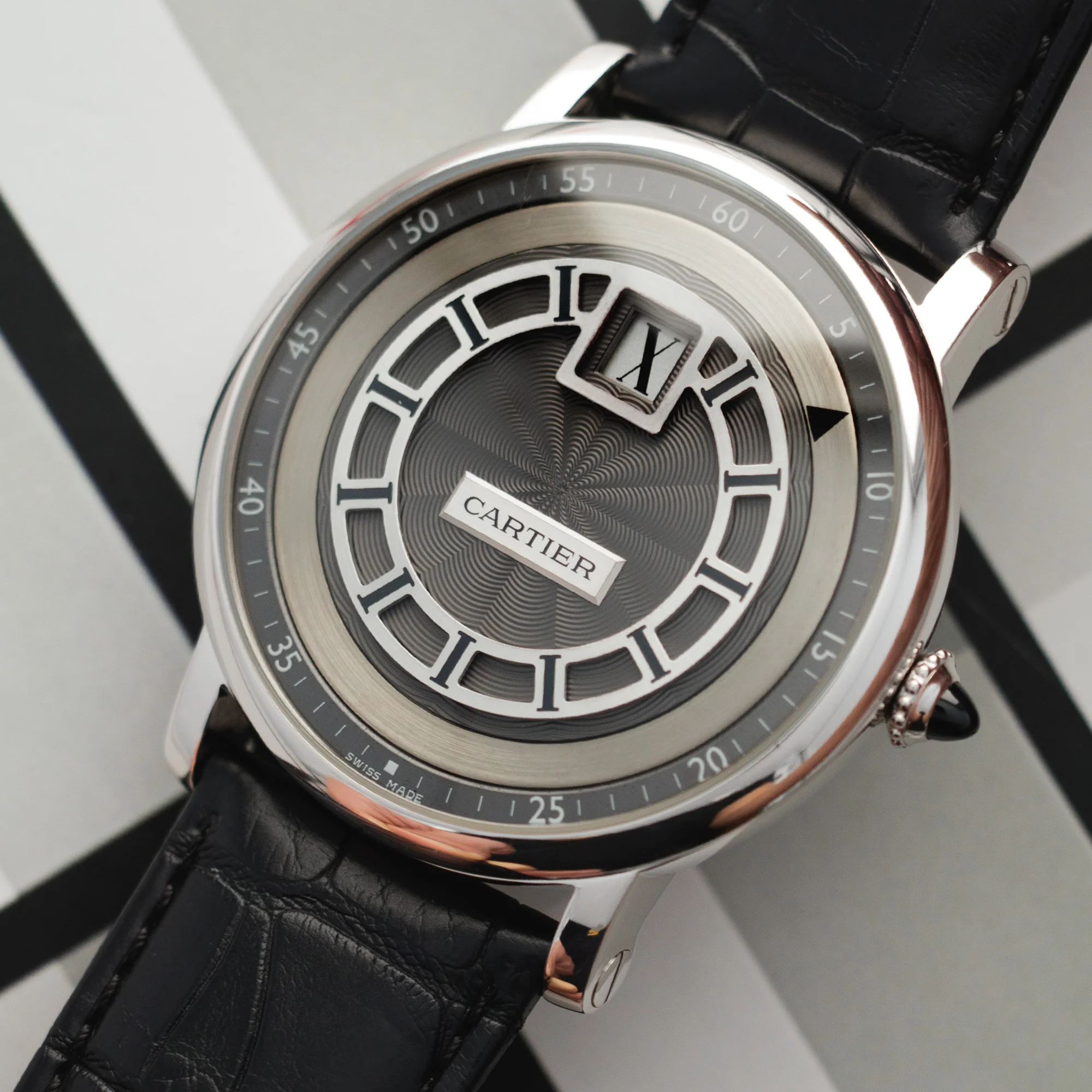 Cartier White Gold Rotonde Jumping Hour Ref. W1553851 - Image 2