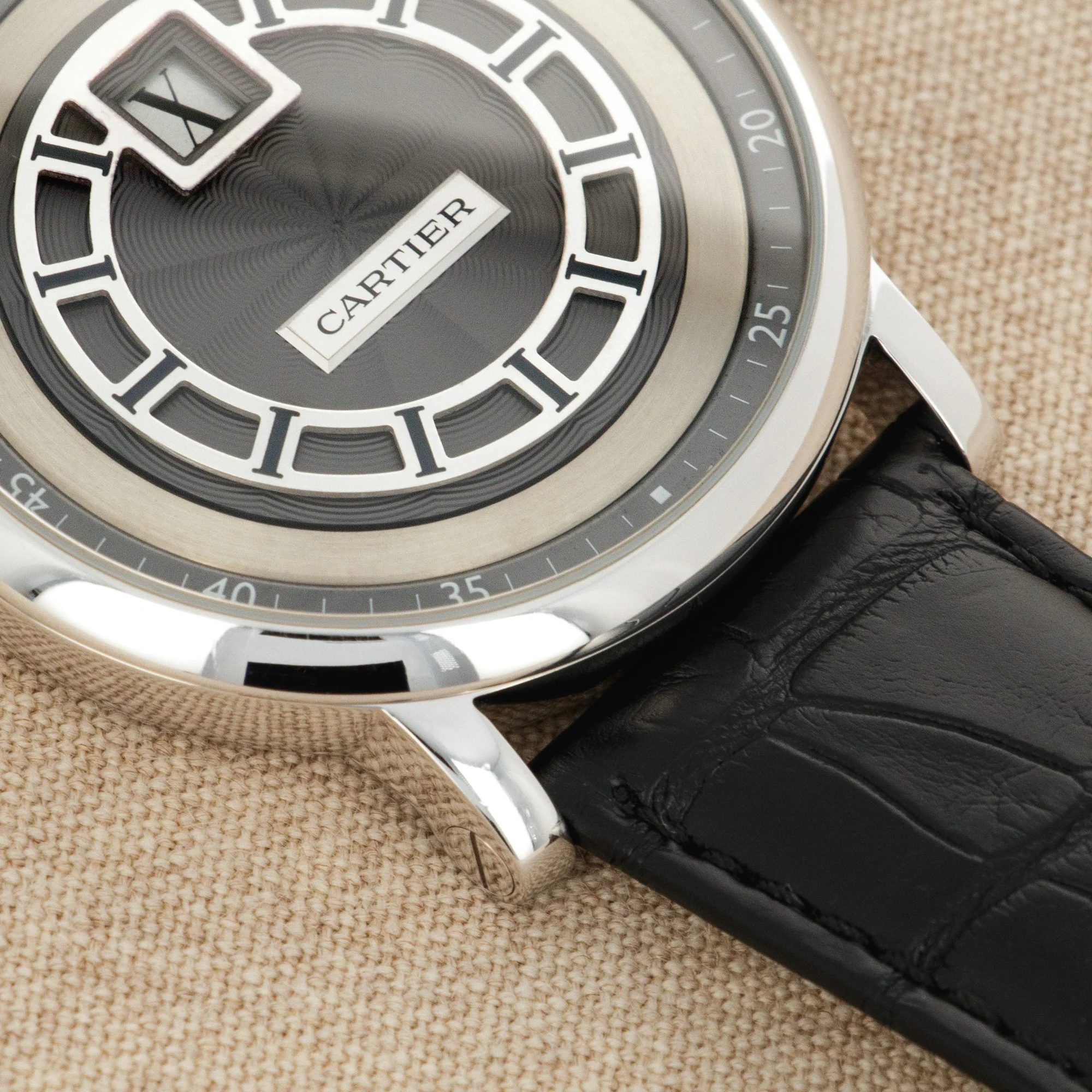 Cartier White Gold Rotonde Jumping Hour Ref. W1553851 - Image 3