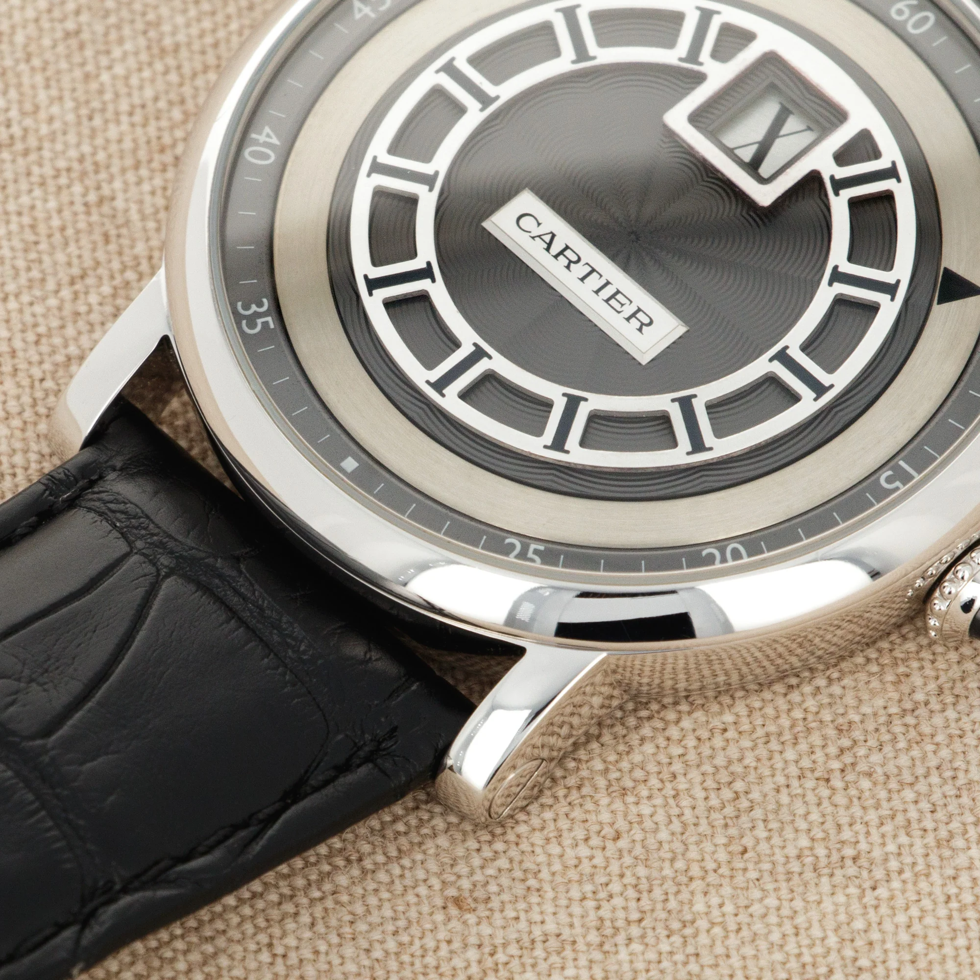 Cartier White Gold Rotonde Jumping Hour Ref. W1553851 - Image 4
