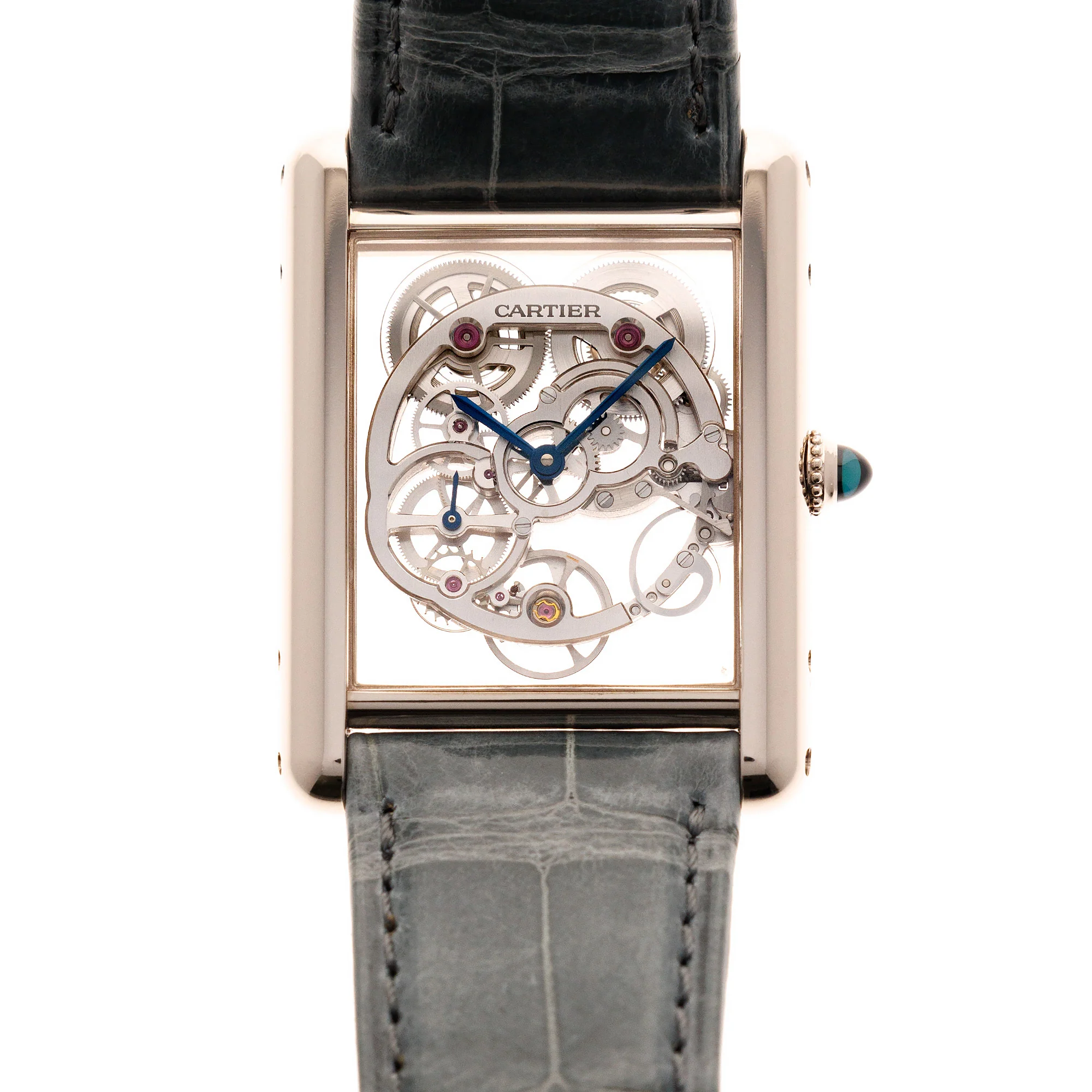 Cartier White Gold Skeleton Tank Louis Ref. W5310012
