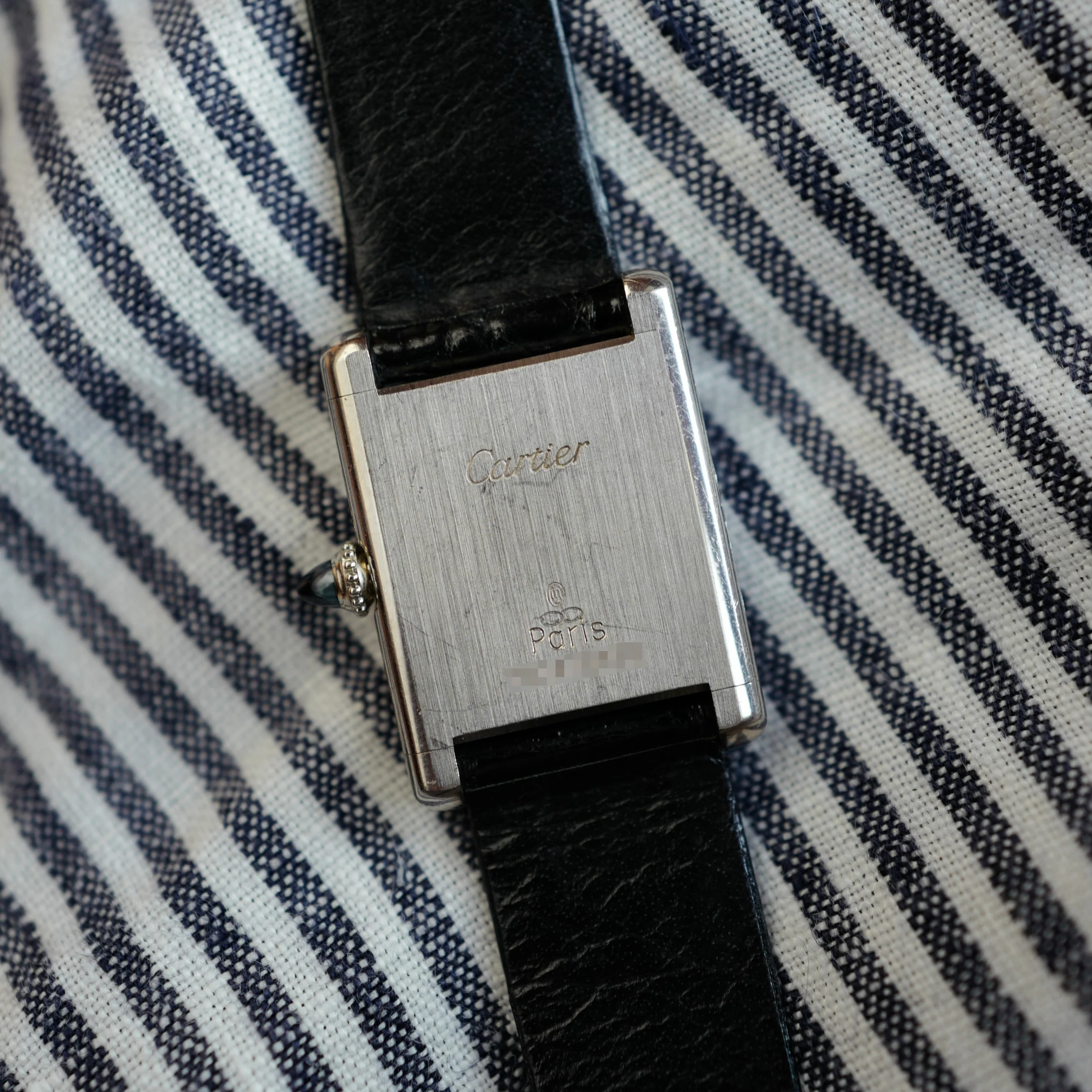 Cartier White Gold Tank Louis - Image 6