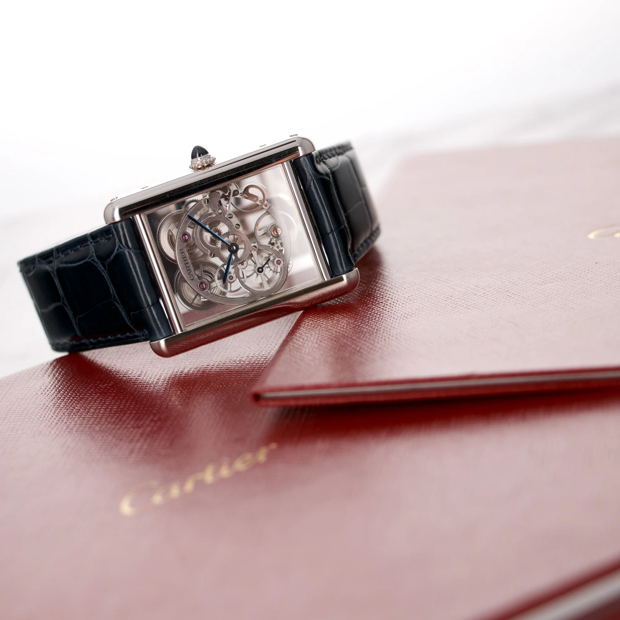 Cartier White Gold Tank Louis Skeleton Watch Ref. W5310012 - Image 6