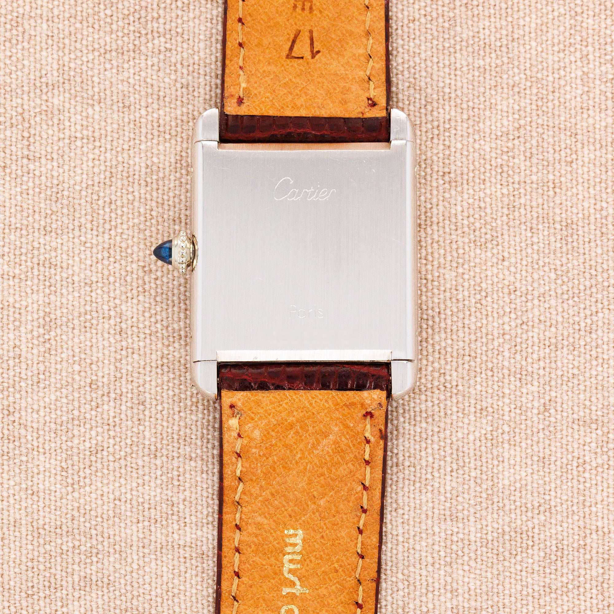 Cartier White Gold Tank Watch Ref. 78086 - Image 3