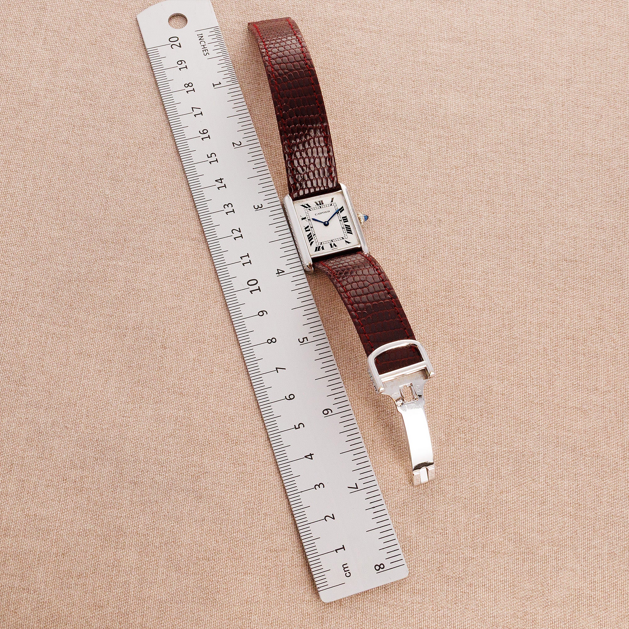 Cartier White Gold Tank Watch Ref. 78086 - Image 6