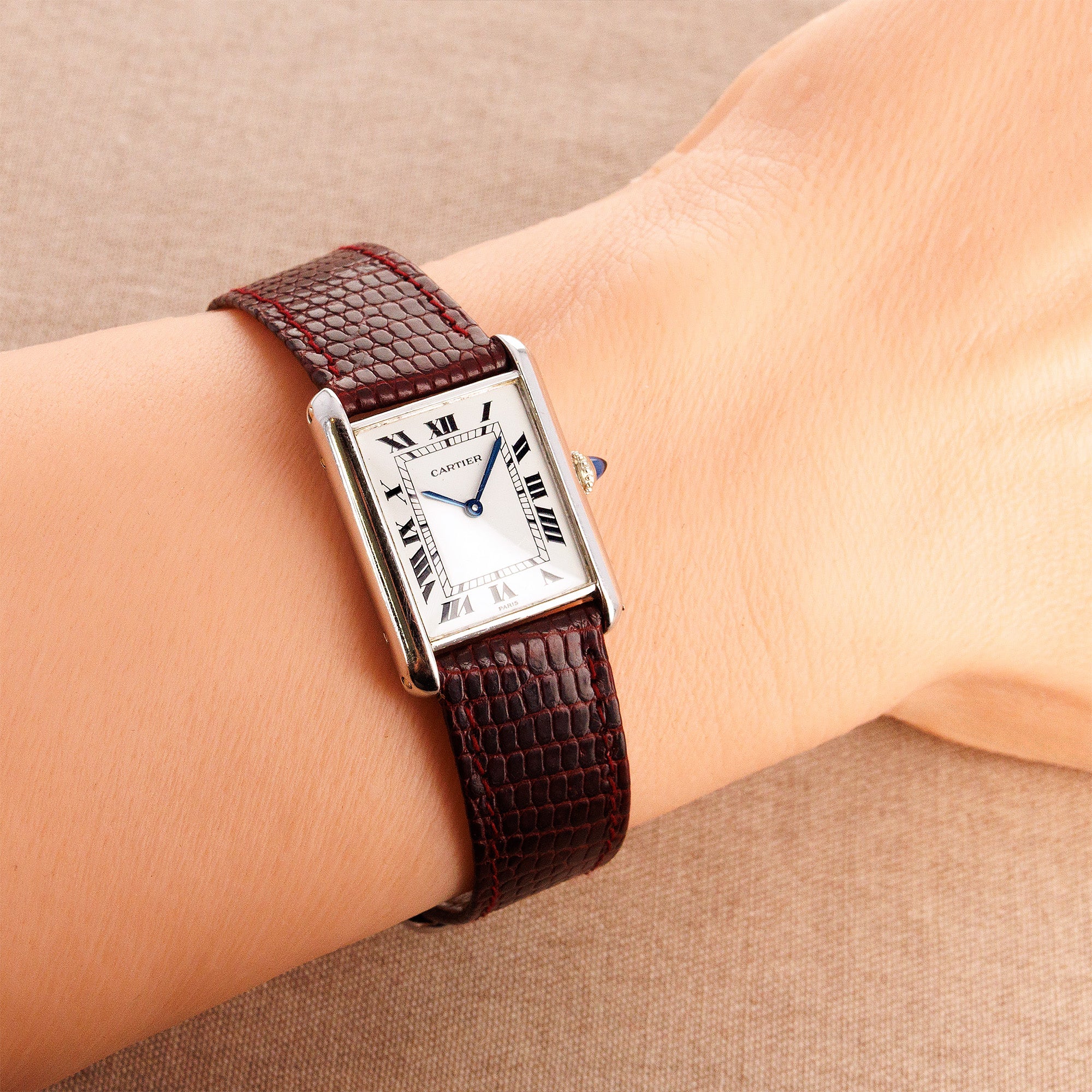Cartier White Gold Tank Watch Ref. 78086 - Image 7