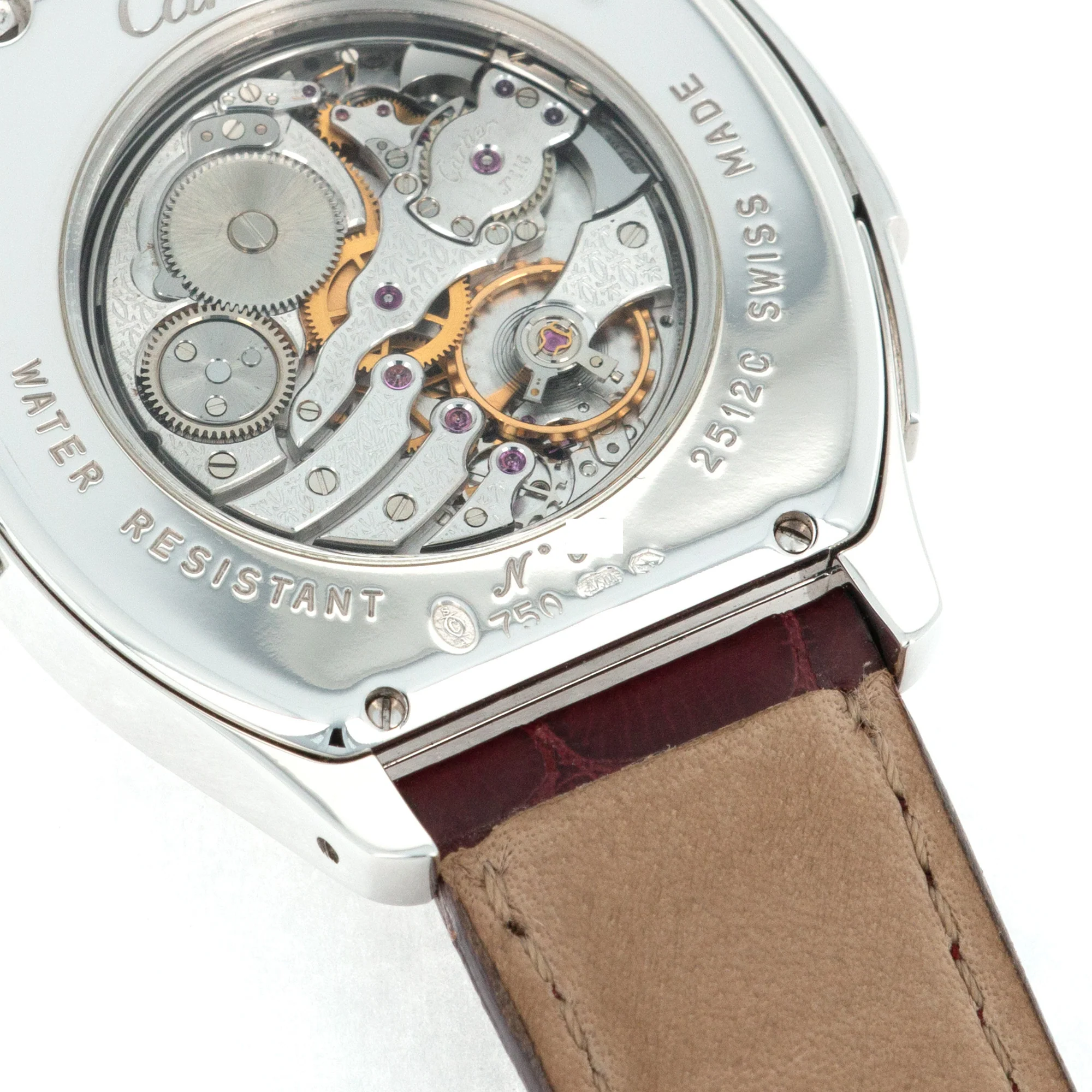 Cartier White Gold Tortue Minute Repeater Watch - Image 6