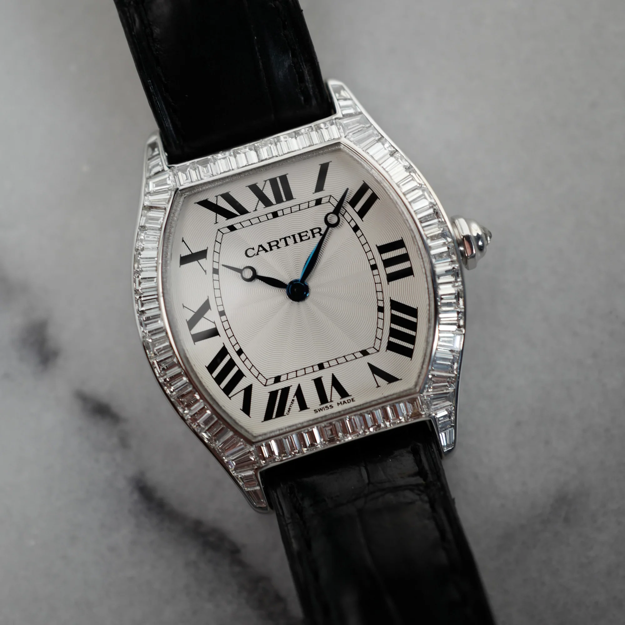 Cartier White Gold Tortue Ref. WGTO0003 with Original Baguette Diamonds - Image 5