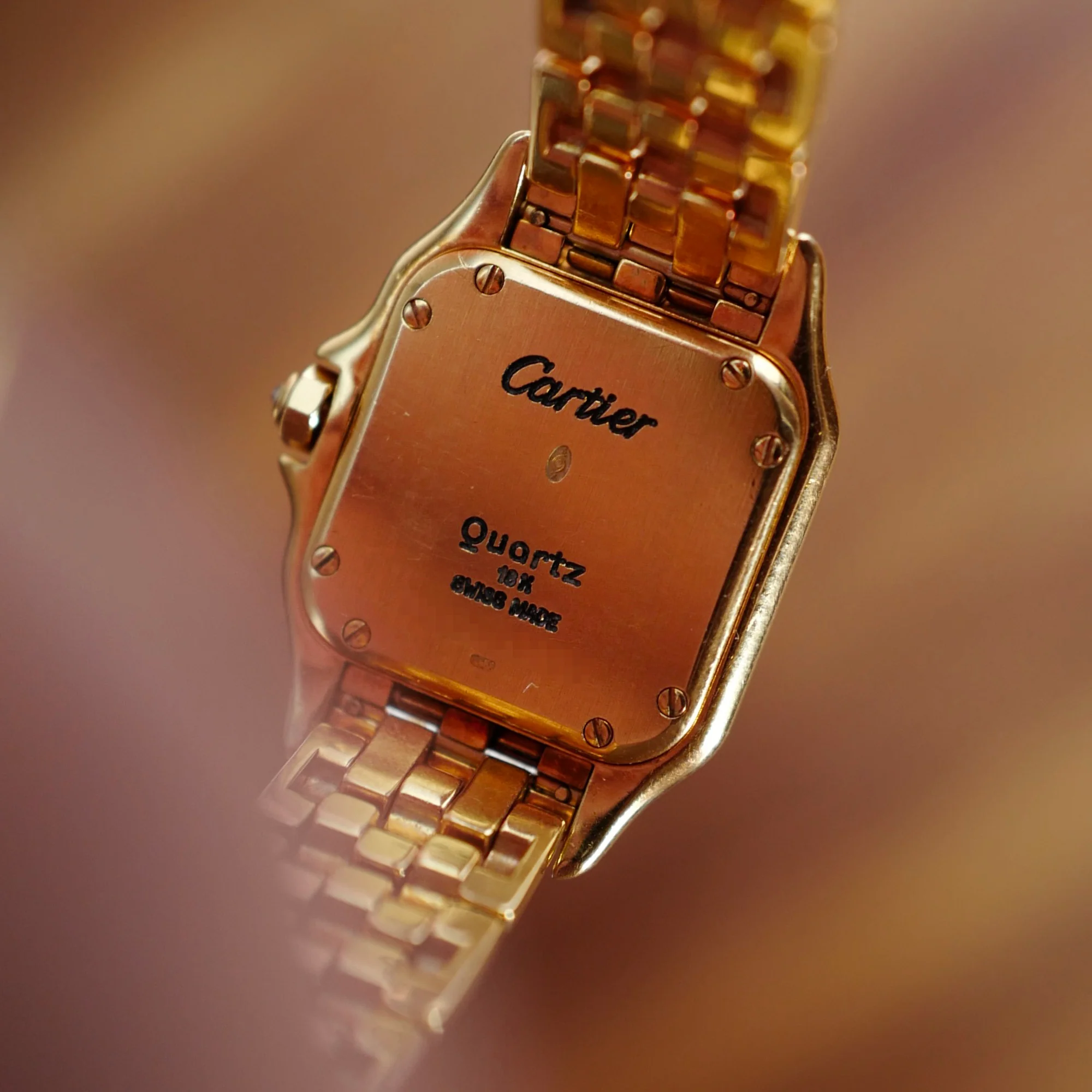 Cartier Yellow Gold and Black Enamel and Diamond Panthere Ref. WF3071B9 - Image 4