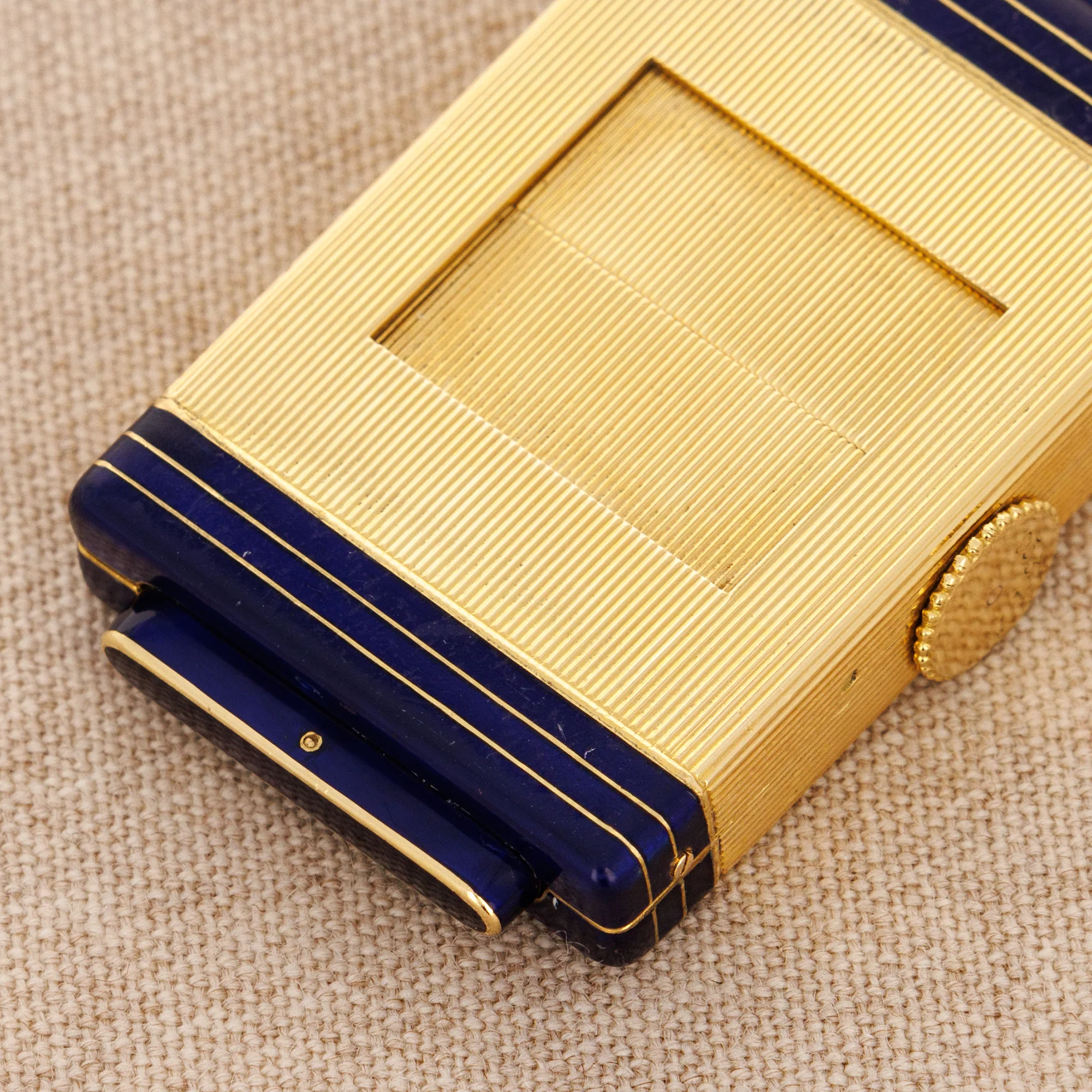 Cartier Yellow Gold and Enamel Travel Watch - Image 5