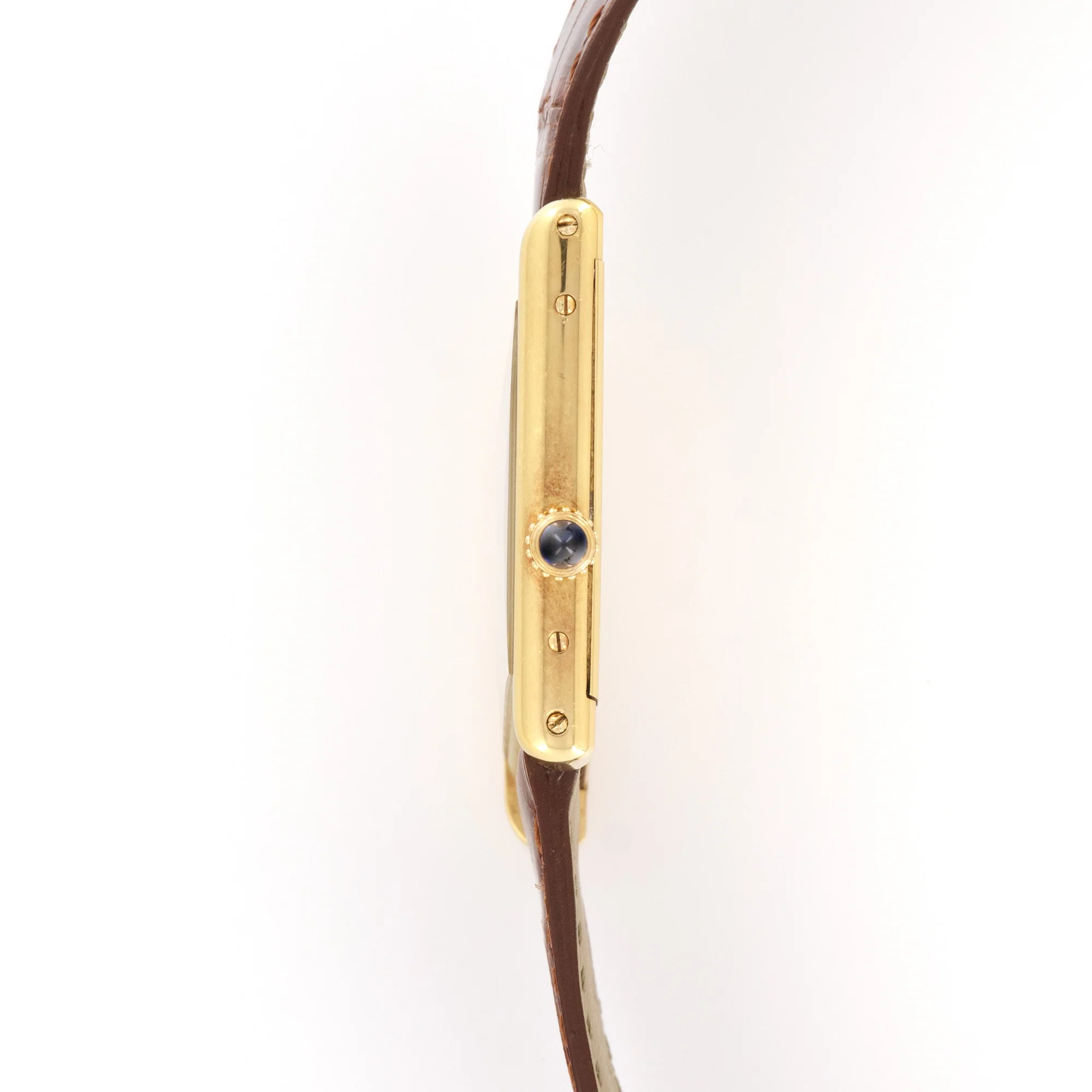 Cartier Yellow Gold Asymmetrical Tank Watch, Piece Unique - Image 3