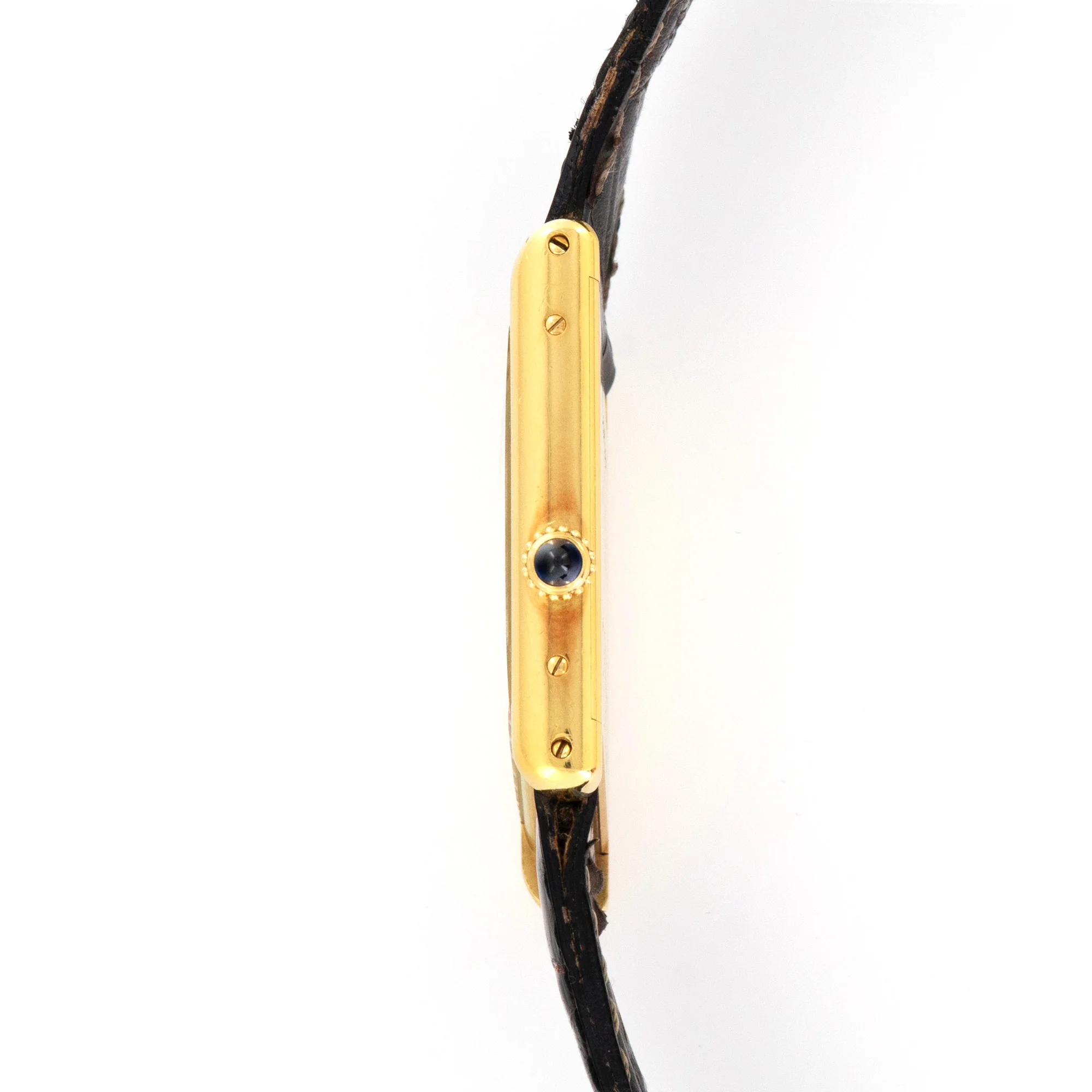 Cartier Yellow Gold Asymmetrical Tank Watch, with Original Box and Certificate - Image 3
