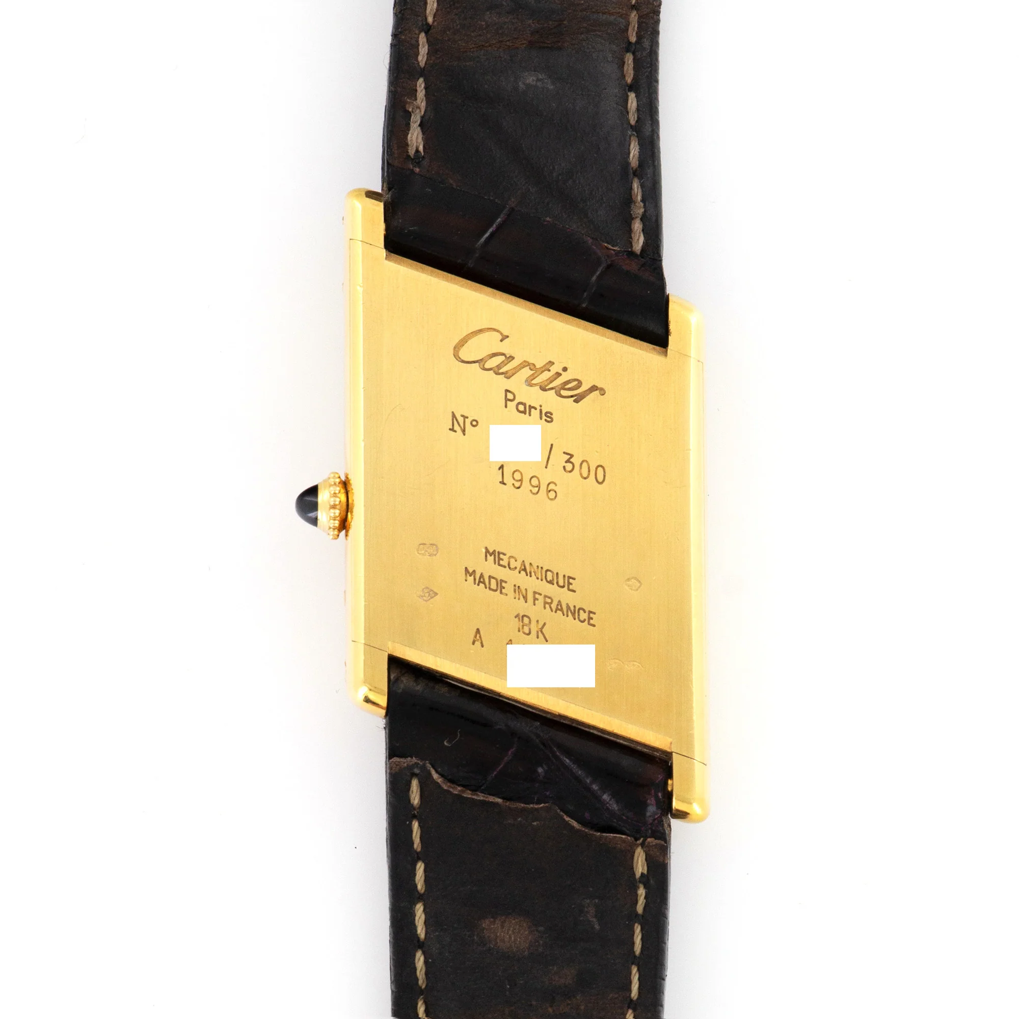 Cartier Yellow Gold Asymmetrical Tank Watch, with Original Box and Certificate - Image 4