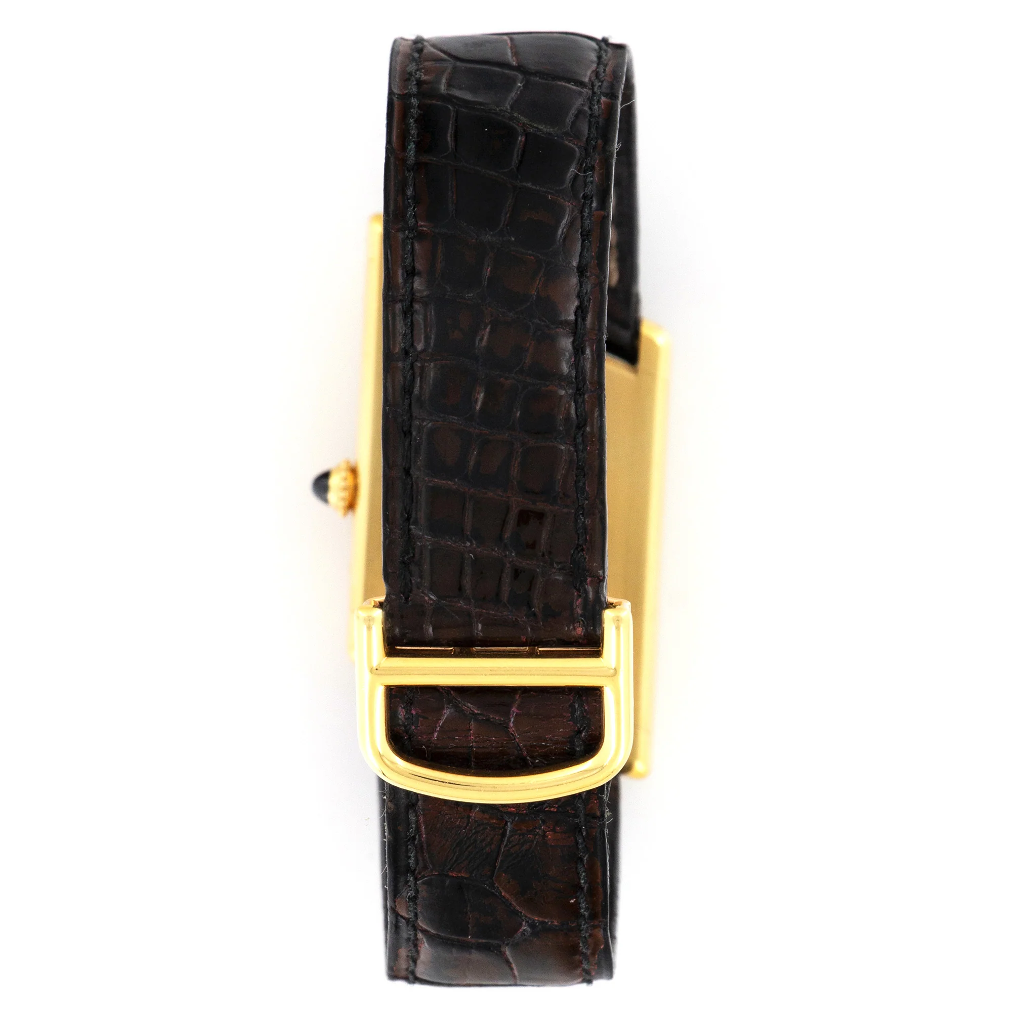 Cartier Yellow Gold Asymmetrical Tank Watch, with Original Box and Certificate - Image 5