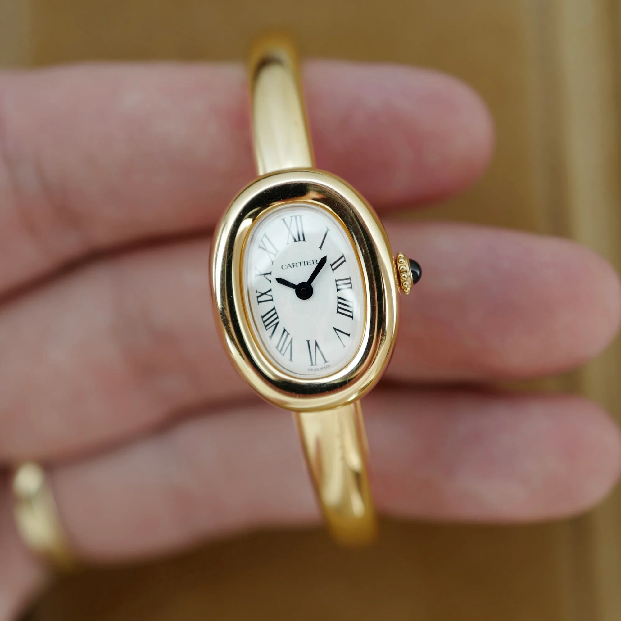 Cartier Yellow Gold Baignoire Bangle Watch Ref. WGBA0021 - Image 3
