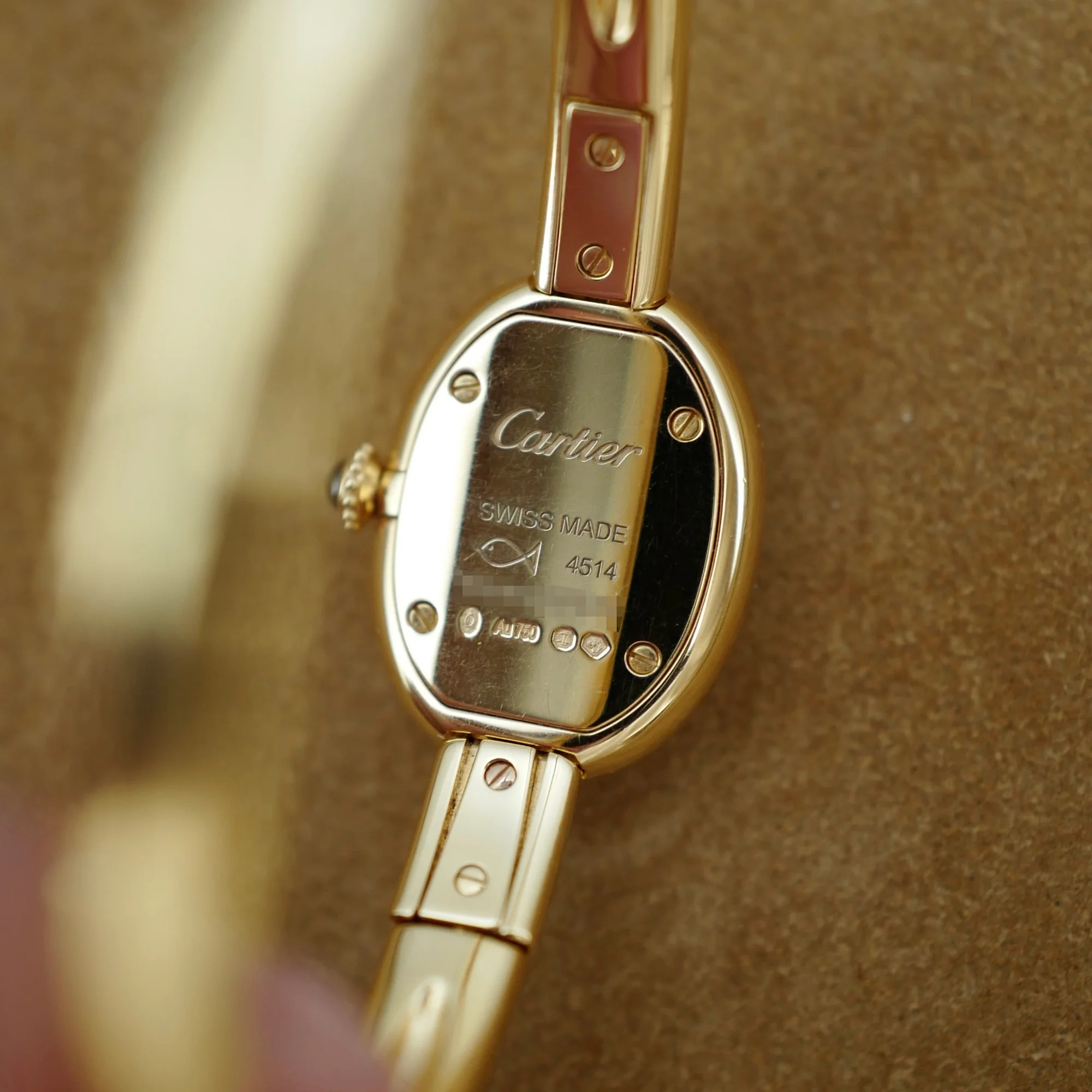 Cartier Yellow Gold Baignoire Bangle Watch Ref. WGBA0021 - Image 6
