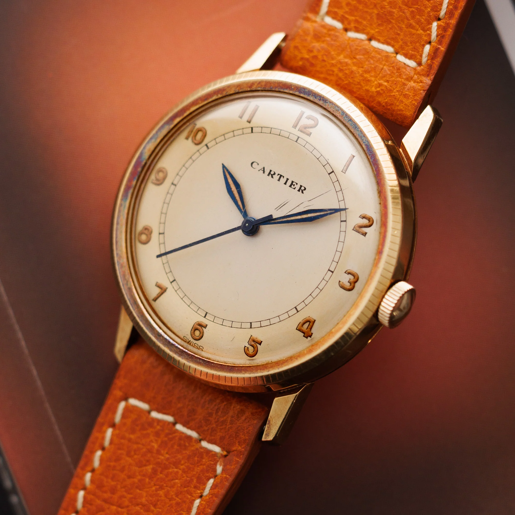 Cartier Yellow Gold Bumper Automatic Watch, European Watch & Clock - Image 2
