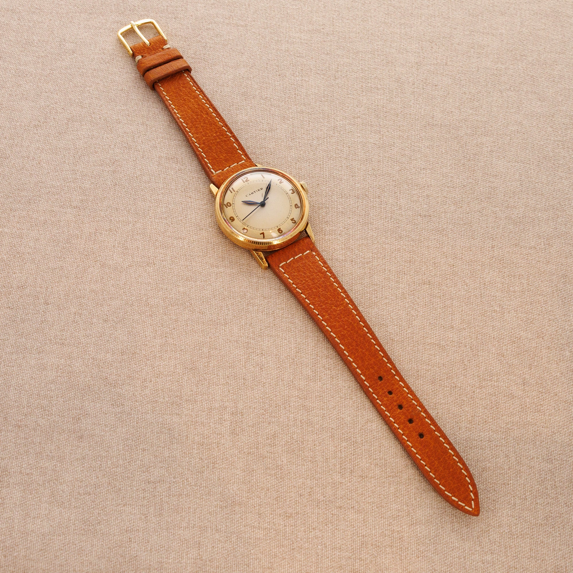 Cartier Yellow Gold Bumper Automatic Watch, European Watch & Clock - Image 4