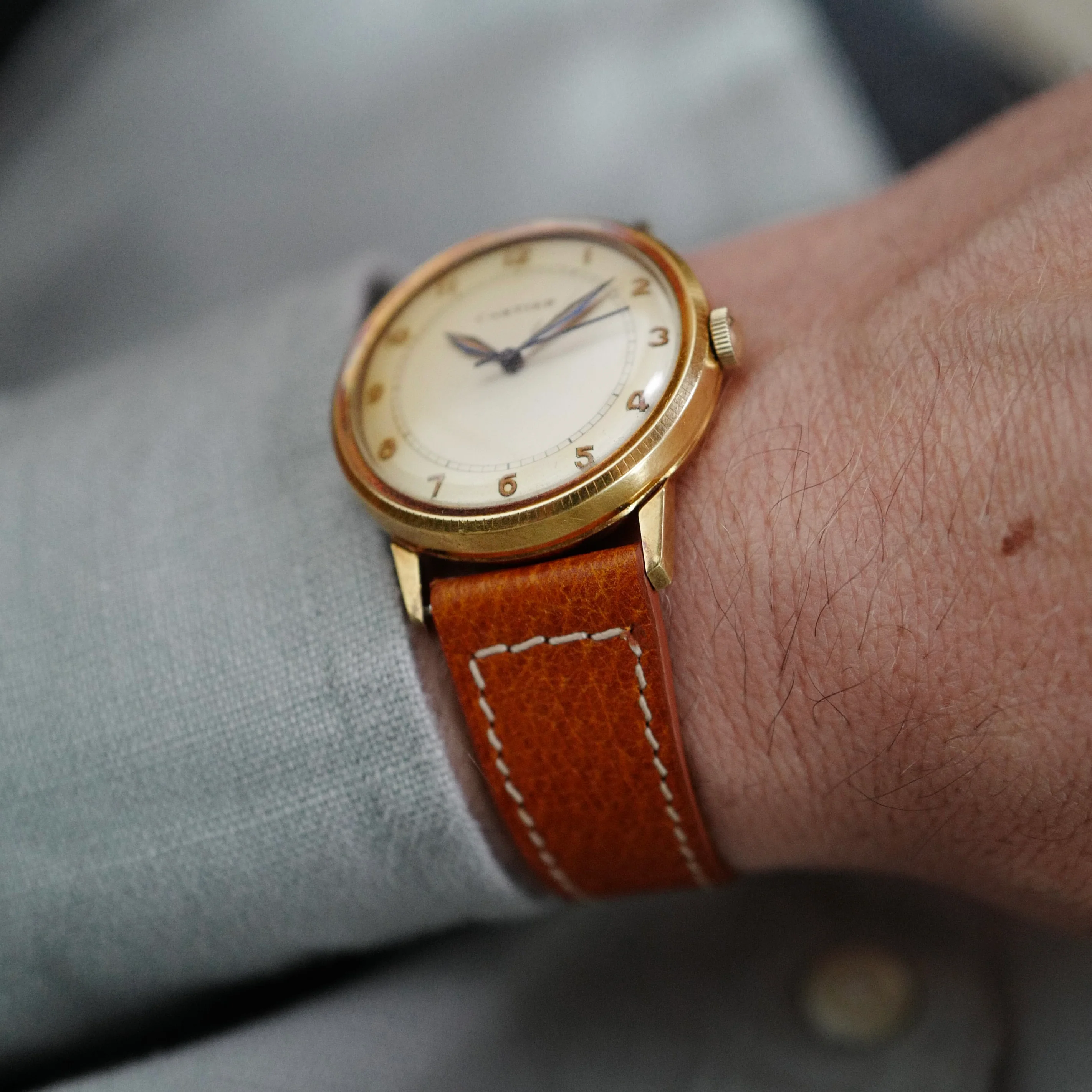 Cartier Yellow Gold Bumper Automatic Watch, European Watch & Clock - Image 6