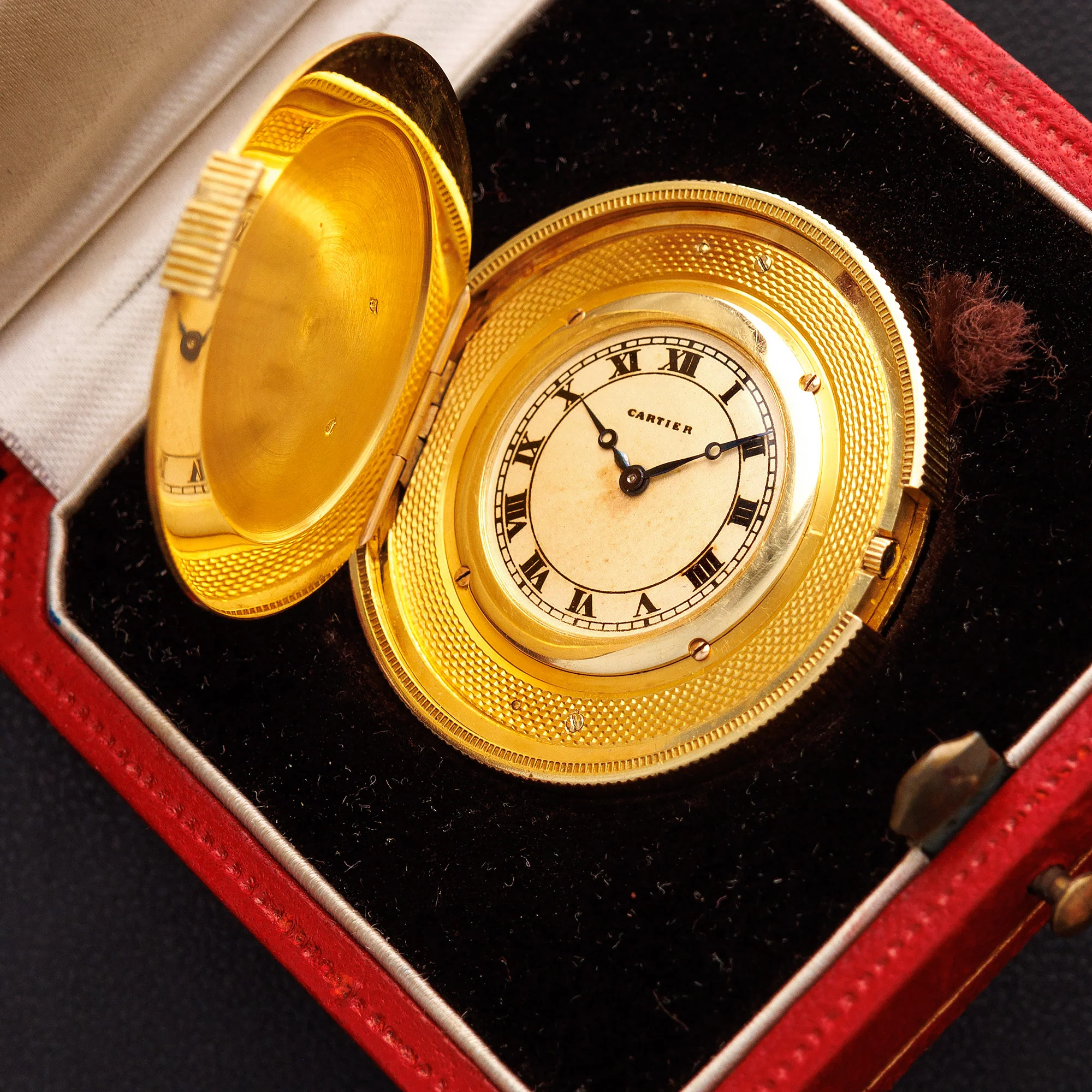 Cartier Yellow Gold Coin Watch in Original Box, Circa 1930 - Image 2