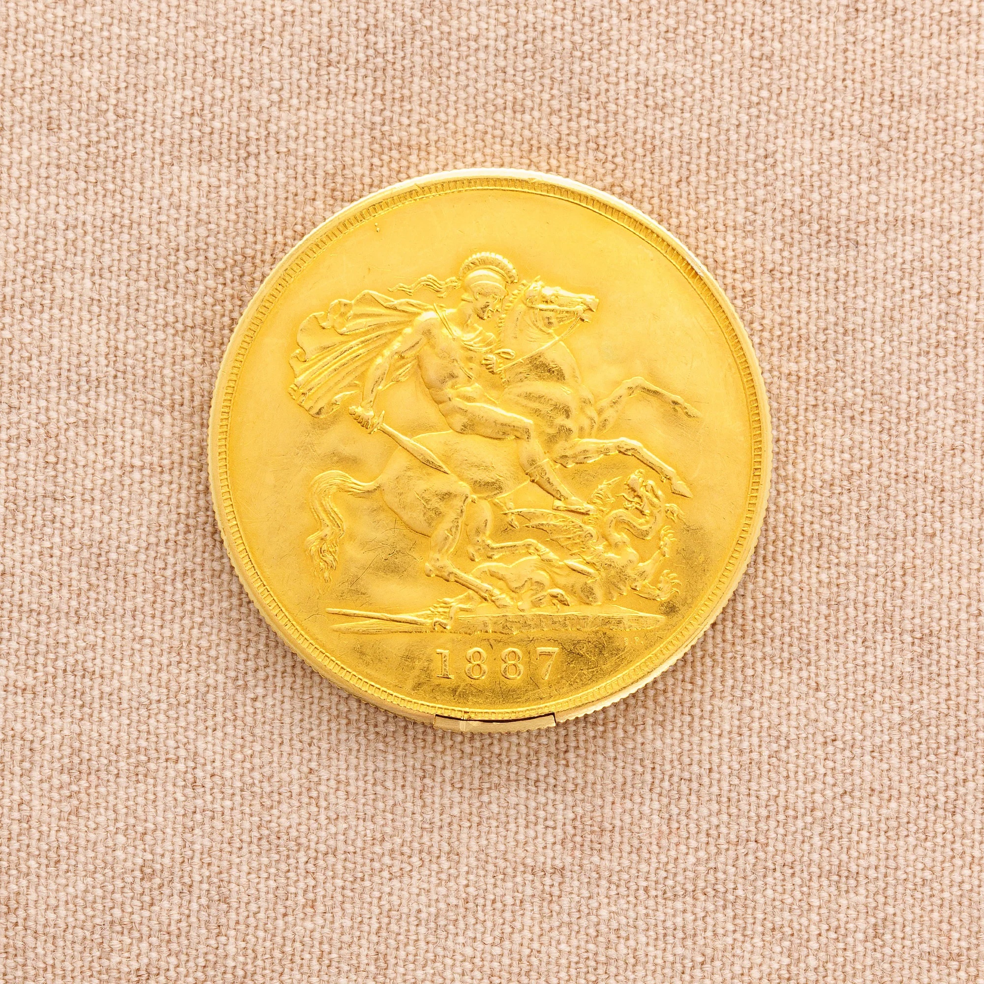 Cartier Yellow Gold Coin Watch in Original Box, Circa 1930 - Image 3