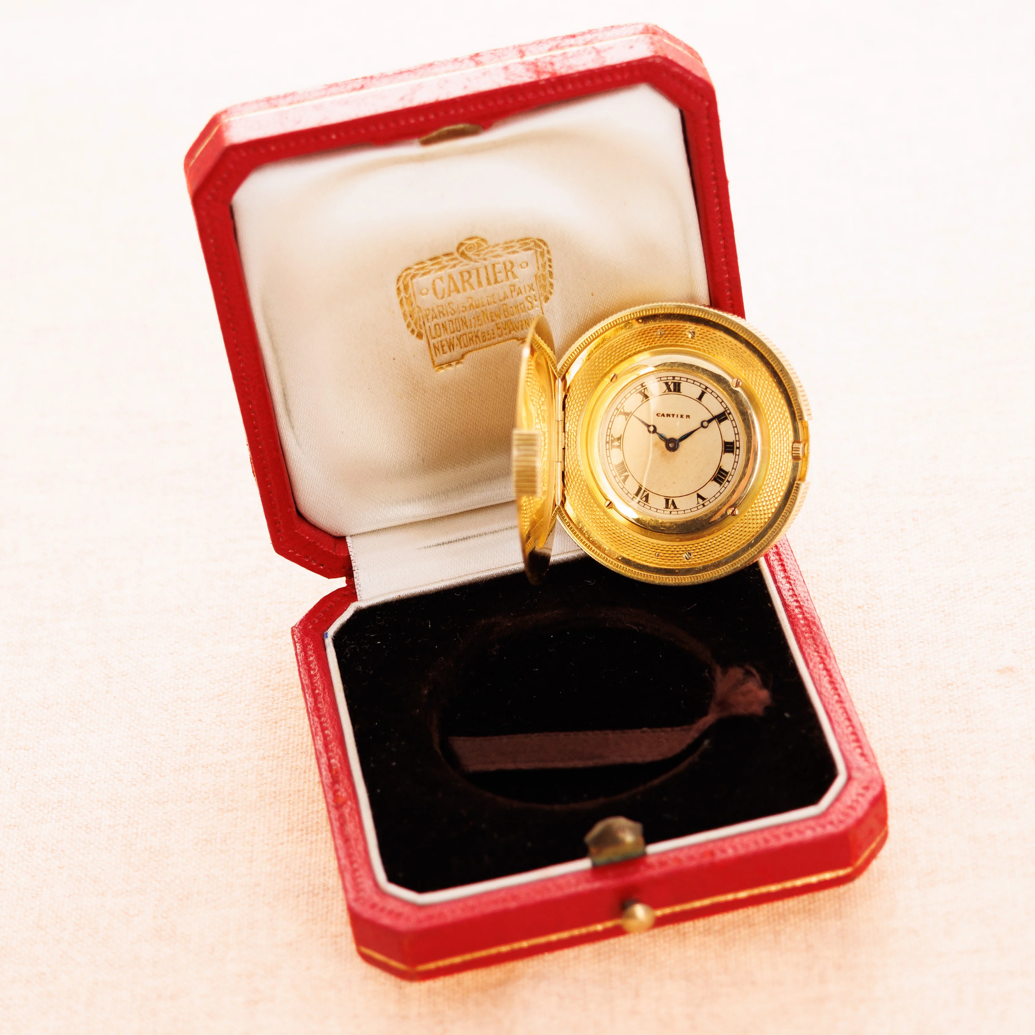 Cartier Yellow Gold Coin Watch in Original Box, Circa 1930 - Image 5