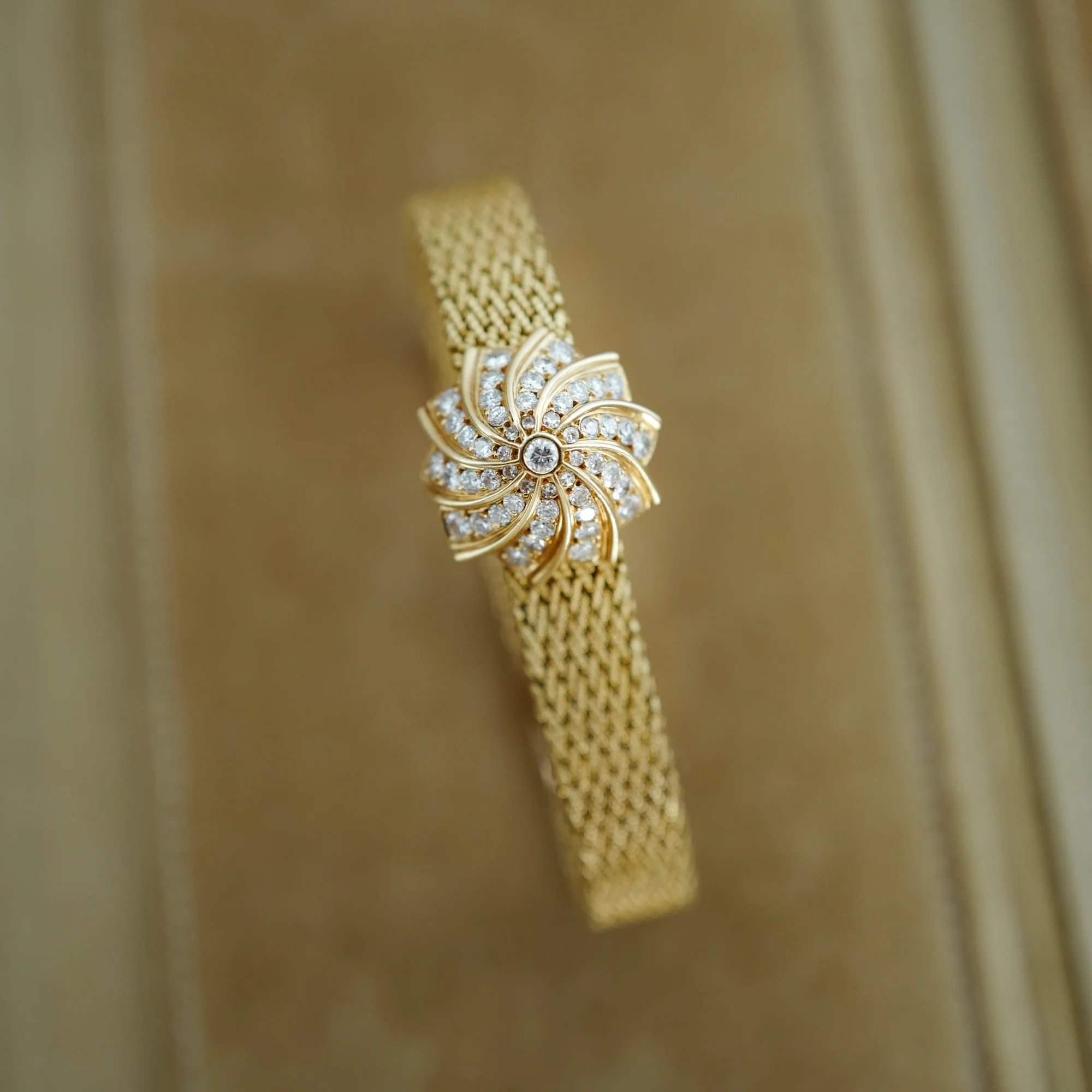 Cartier Yellow Gold Diamond Cover Watch - Image 4