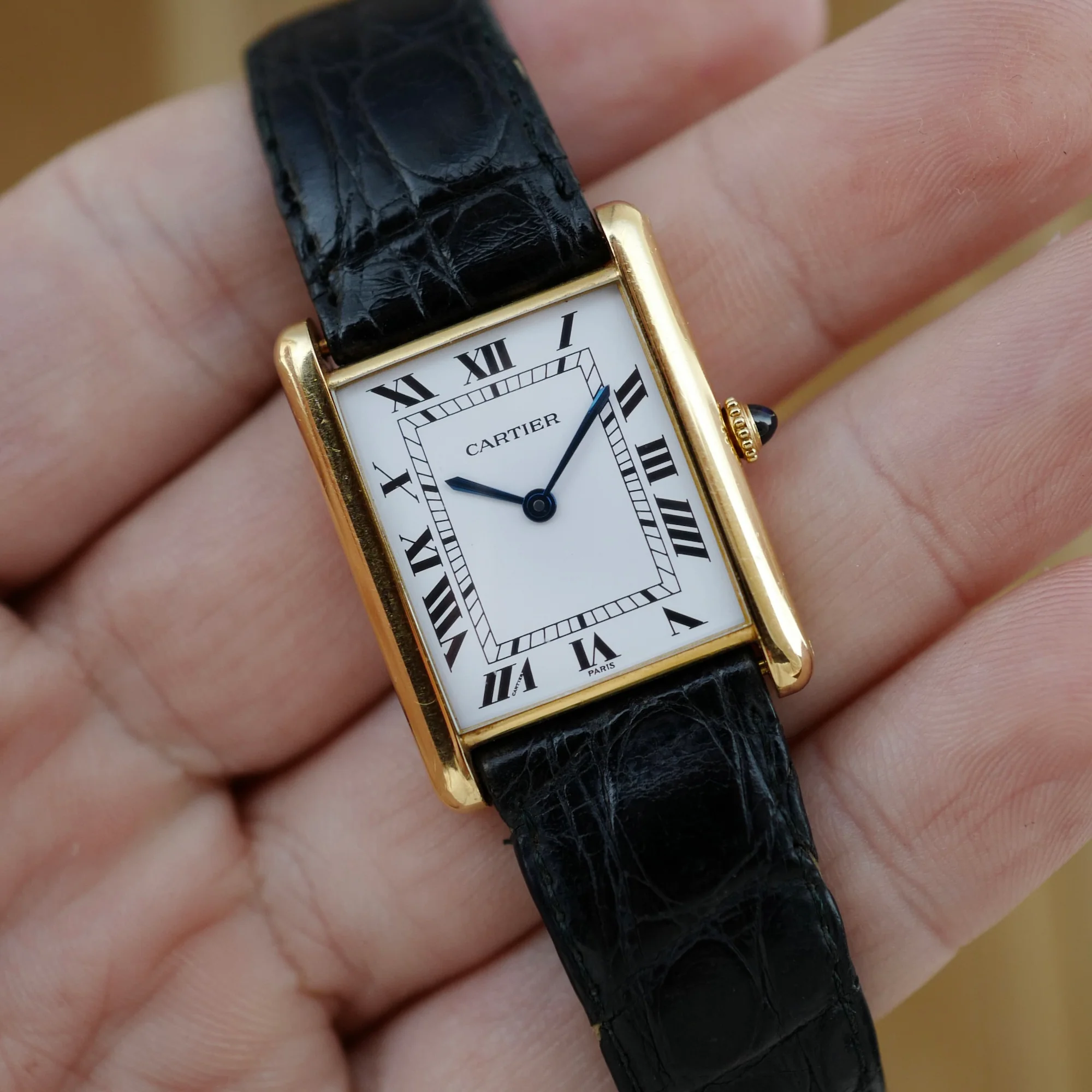 Cartier Yellow Gold Jumbo Tank Automatic Ref. 17011 - Image 2