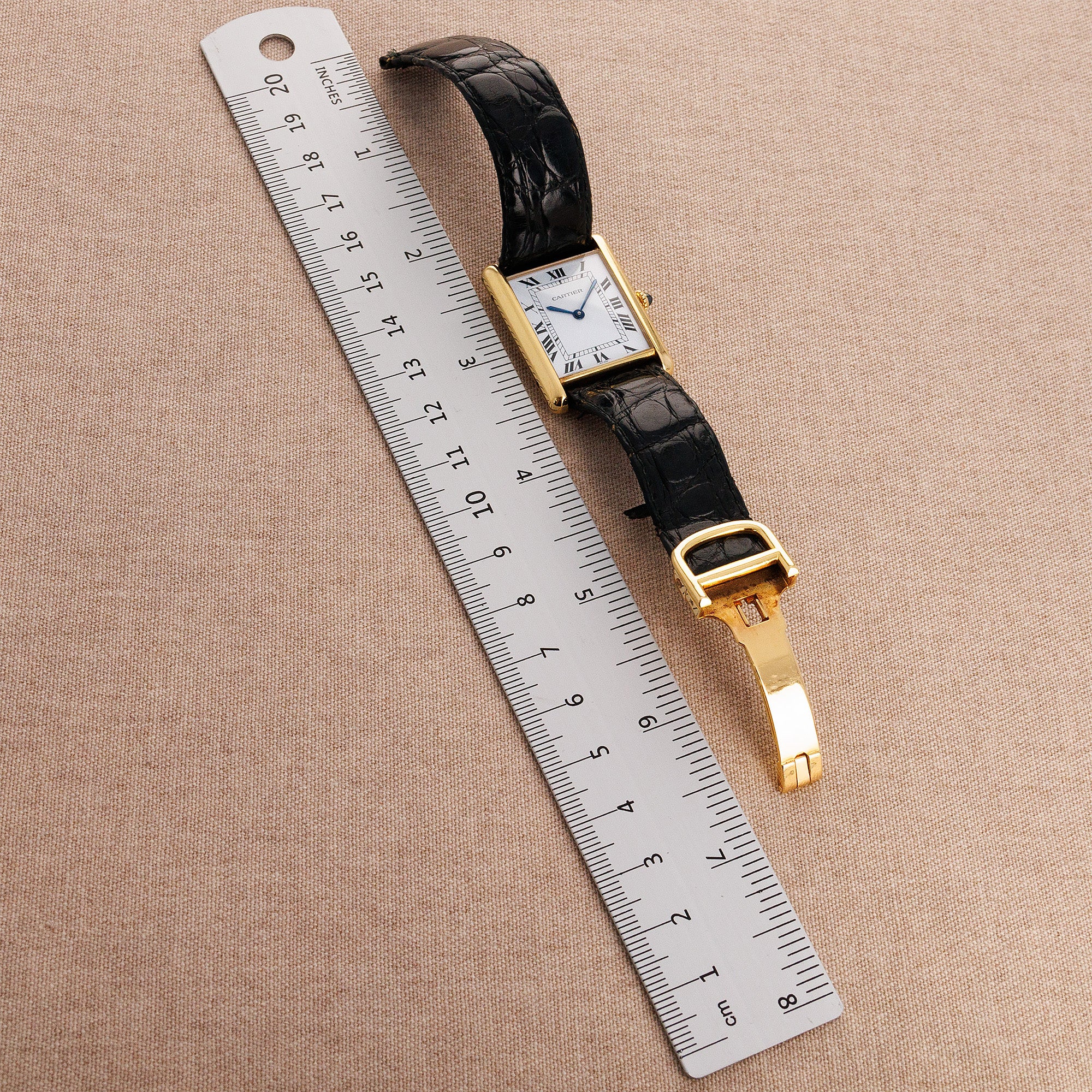 Cartier Yellow Gold Jumbo Tank Automatic Ref. 17011 - Image 7