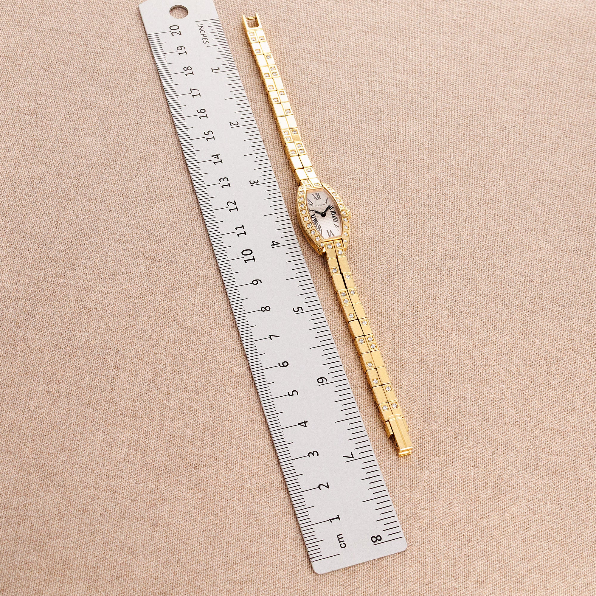 Cartier Yellow Gold Mini Tonneau Watch Ref. 2563 - Image 6