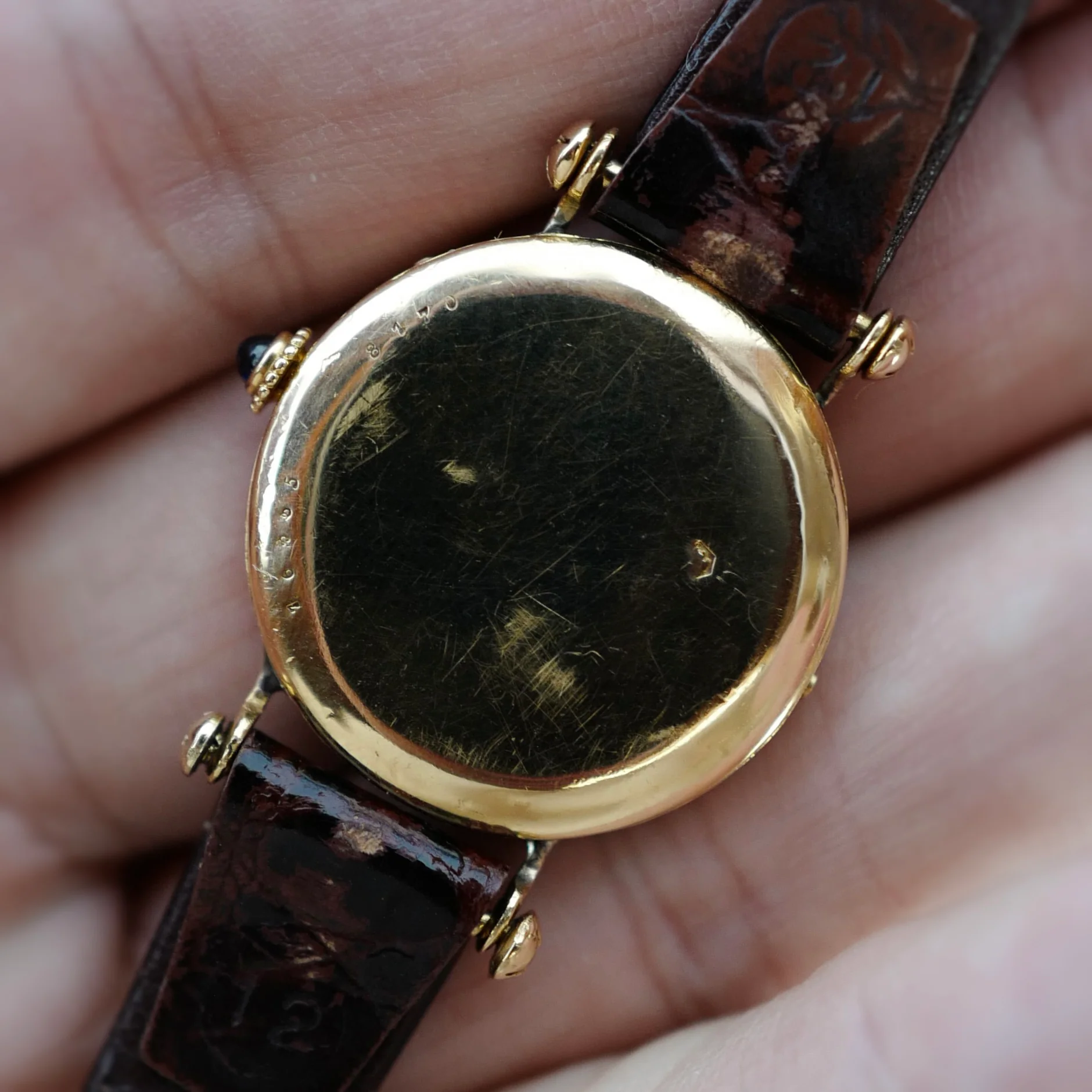 Cartier Yellow Gold Officers Watch, 1910 - Image 4