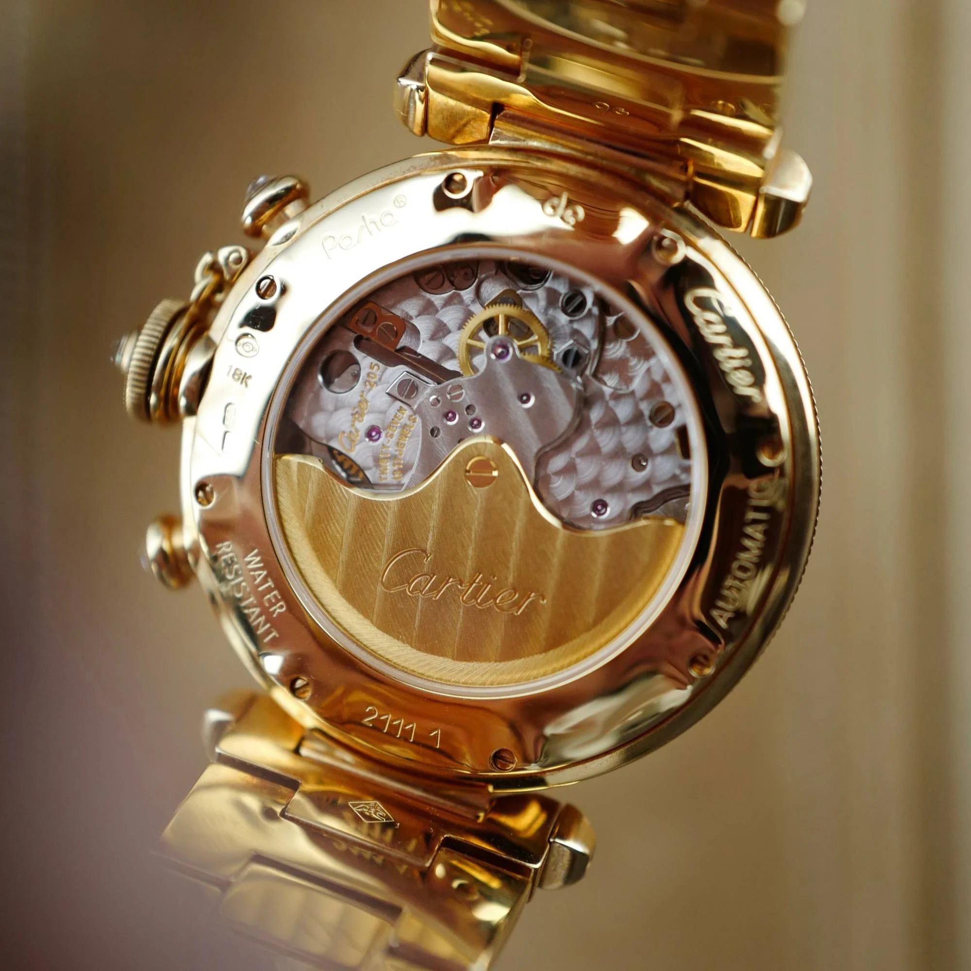 Cartier Yellow Gold Pasha de Cartier Prongeur Ref. 2111 - Image 5